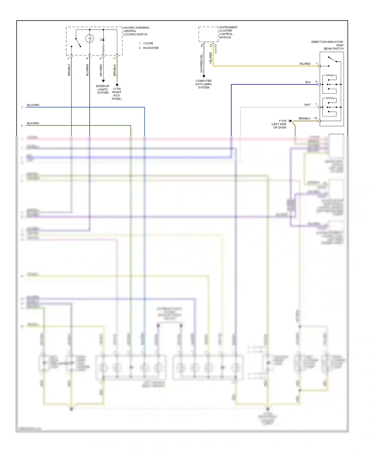Wiring diagram yel/red for BMW Z4 E85/E86 facelift (2005-2009) (12 of 29)