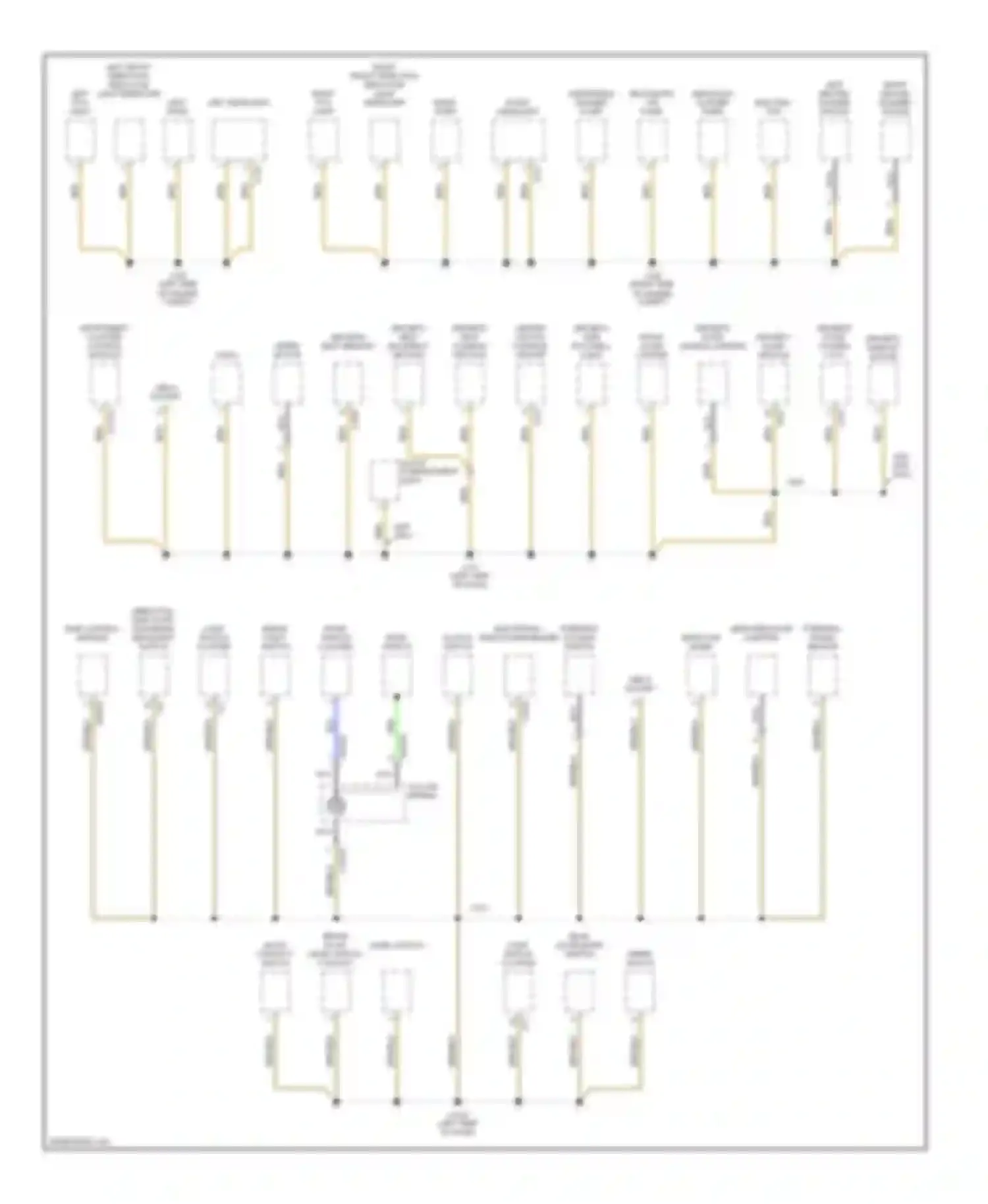 Z4 BMW E85/E86 (2002-2005): Ground distribution circuit (1 of 3)
