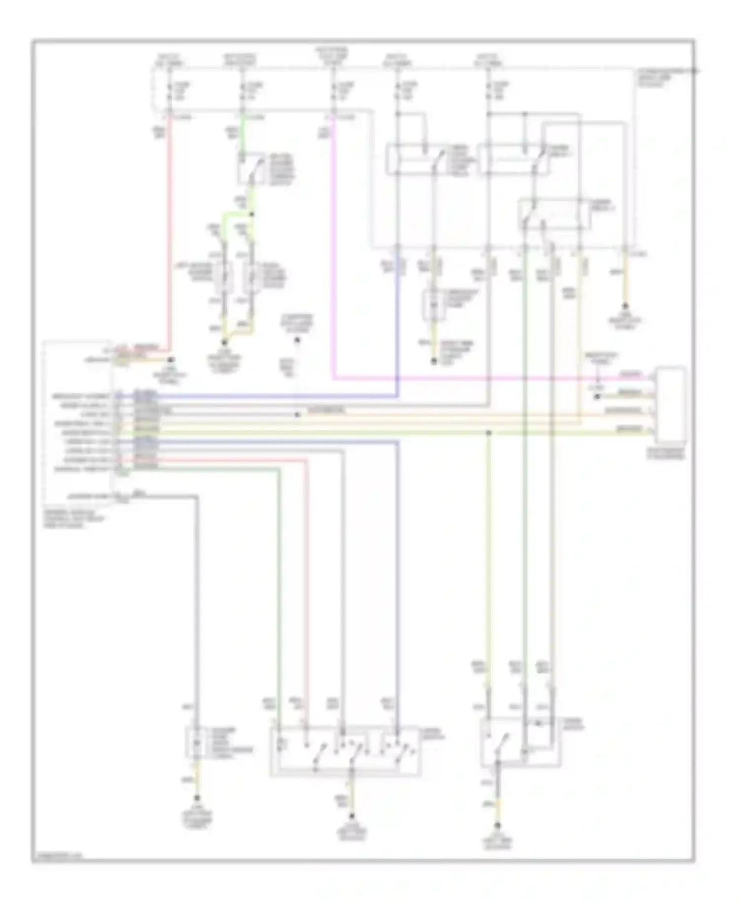 Z4 BMW E85/E86 (2002-2005): Wiper/washer circuit