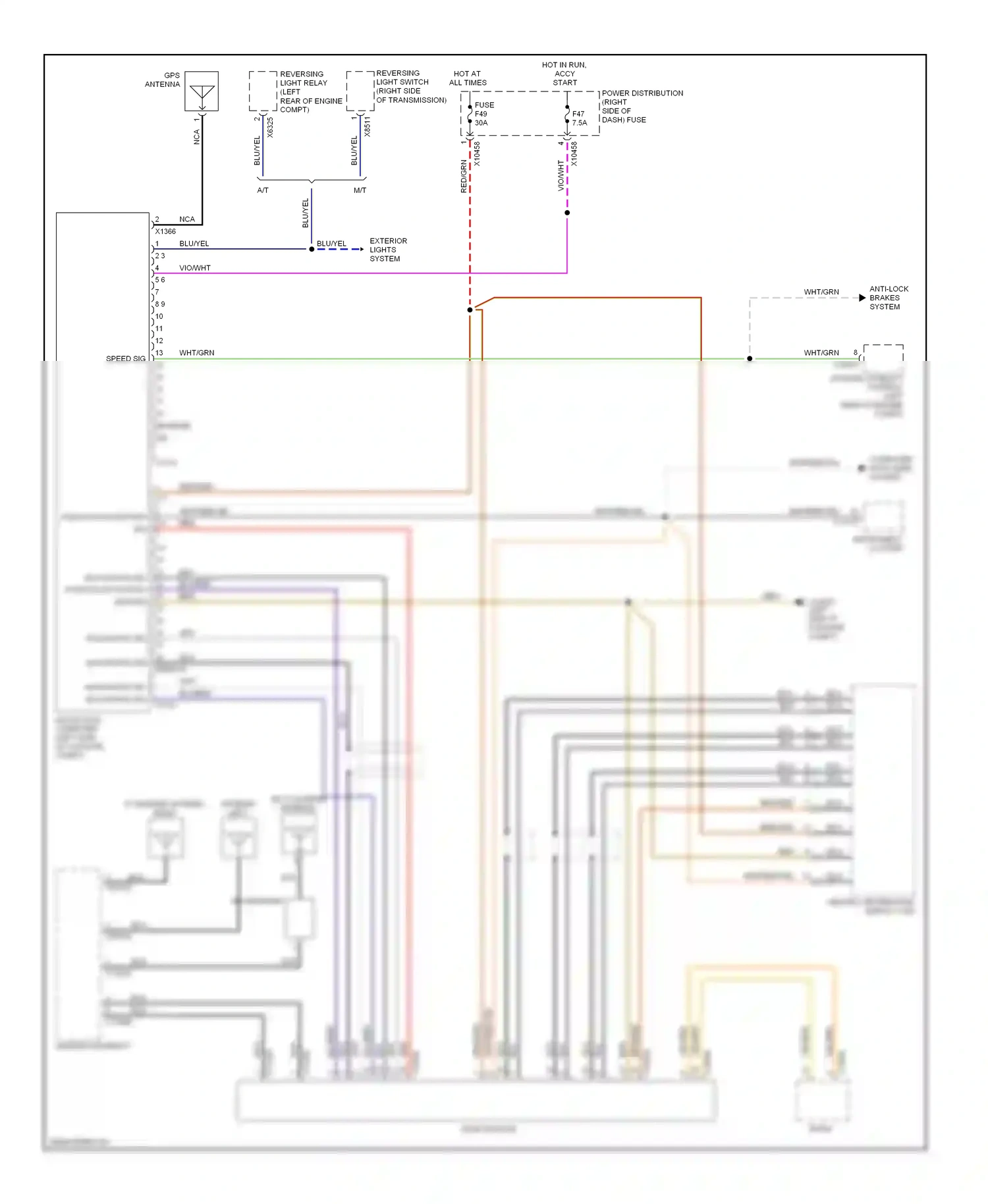 Wiring diagram antenna diversity for BMW Z4 E85/E86 (2002-2005) (1 of 4)