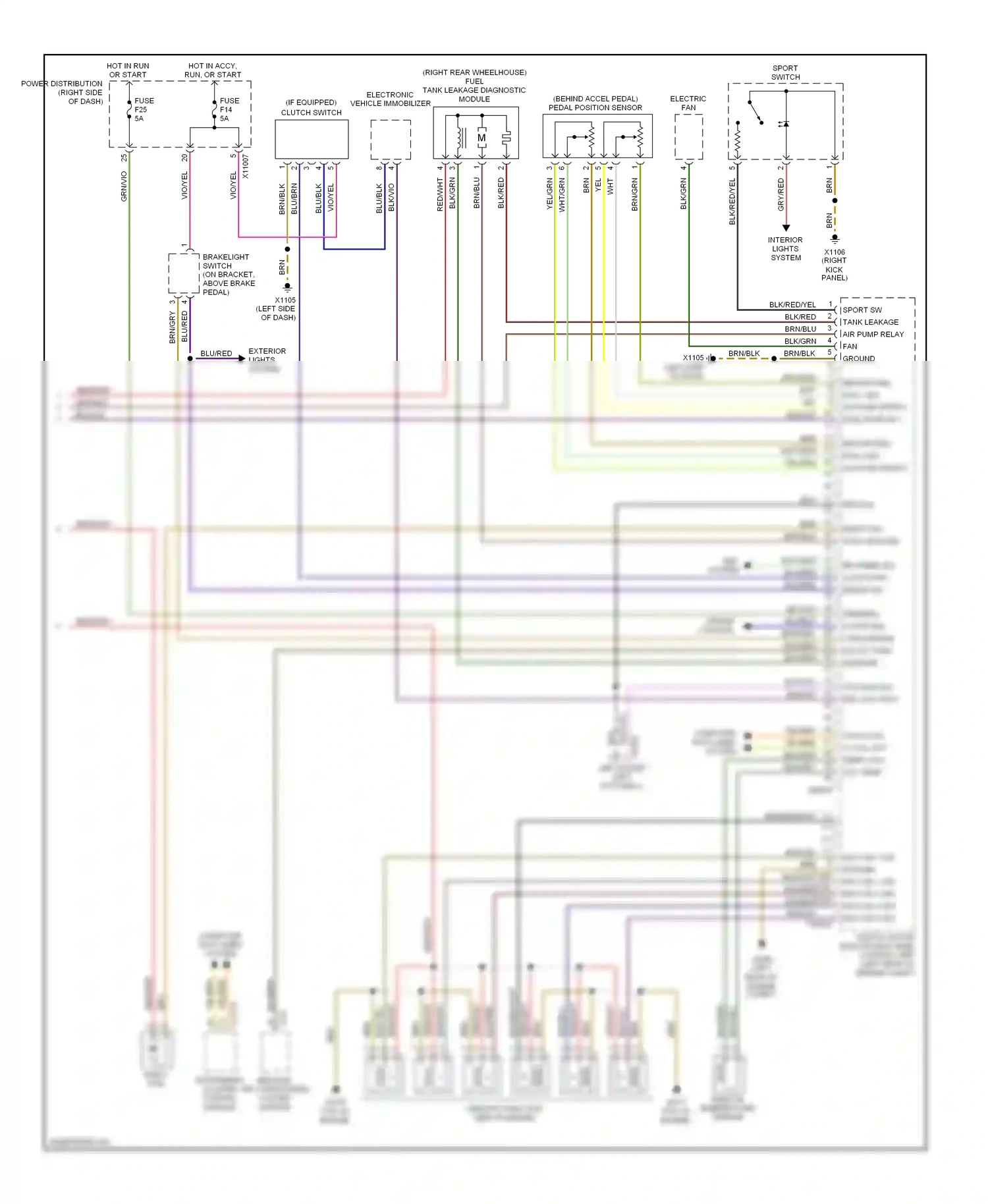 Wiring diagram blk/brn for BMW Z4 E85/E86 (2002-2005) (8 of 9)