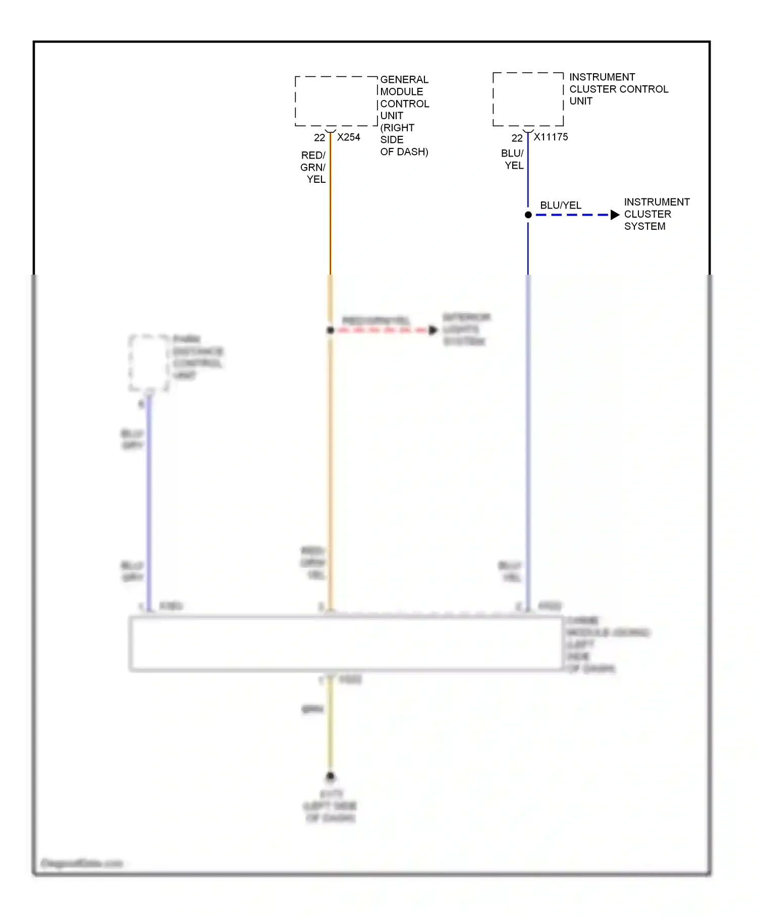 Wiring diagram blu for BMW Z4 E85/E86 (2002-2005) (47 of 48)