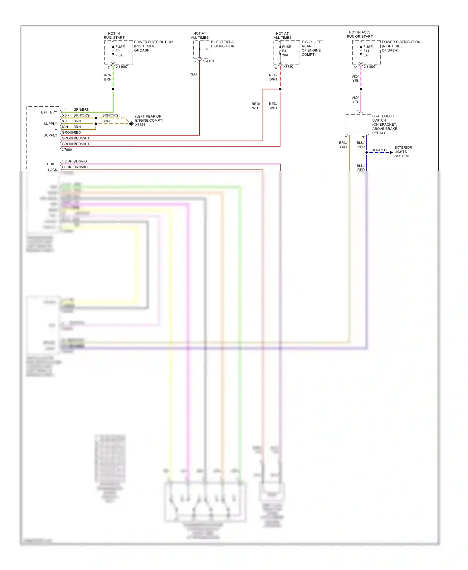 BMW Z4 E85/E86 (2002-2005) fuse wiring diagram  (49 of 55)