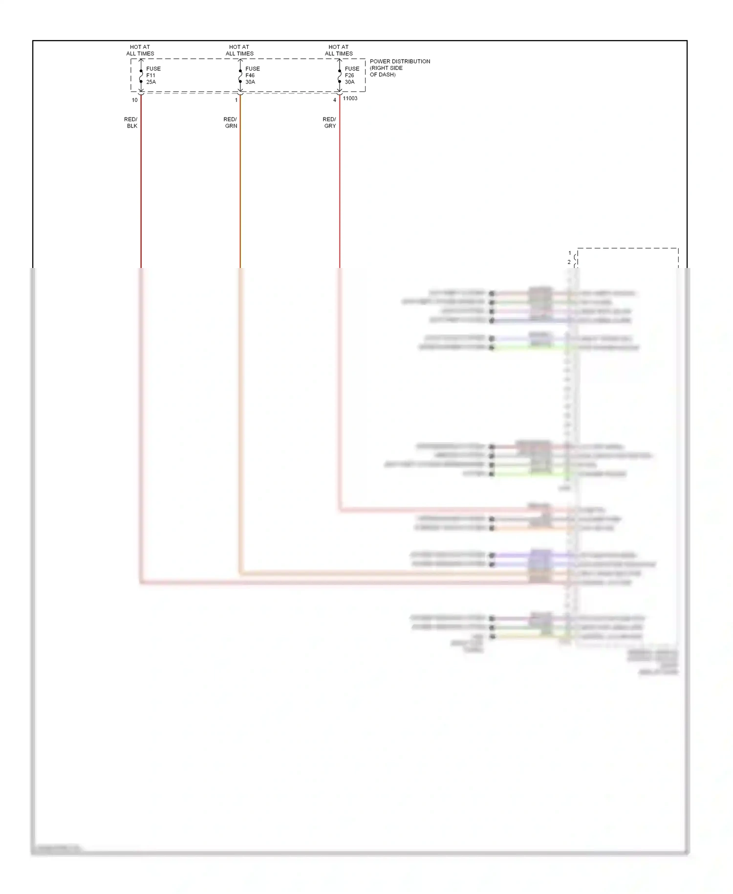 Wiring diagram grn/yel for BMW Z4 E85/E86 (2002-2005) (2 of 6)