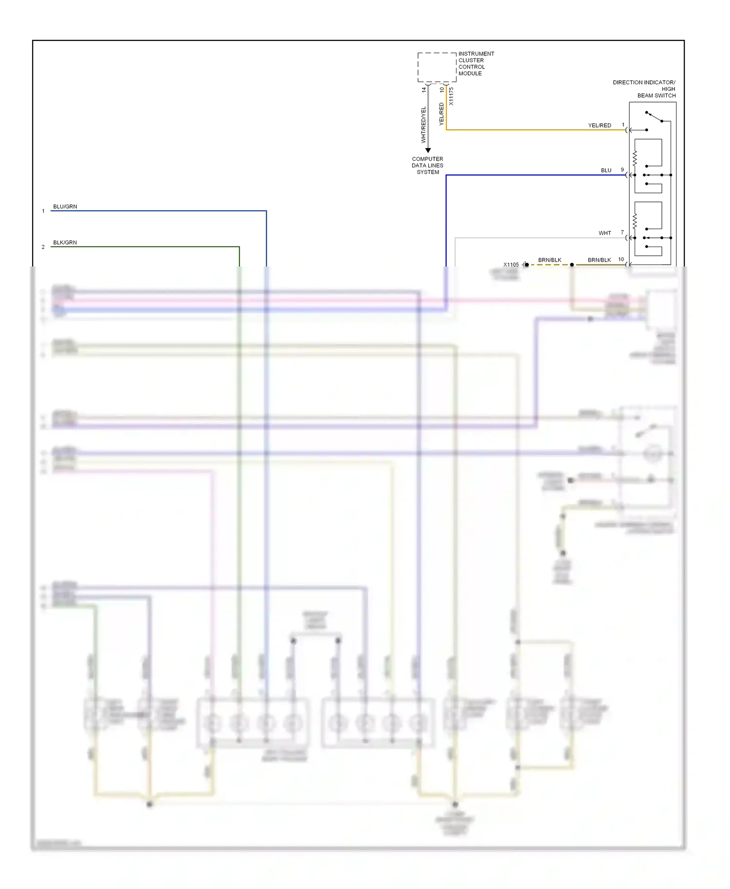 Wiring diagram gry/vio for BMW Z4 E85/E86 (2002-2005) (2 of 5)
