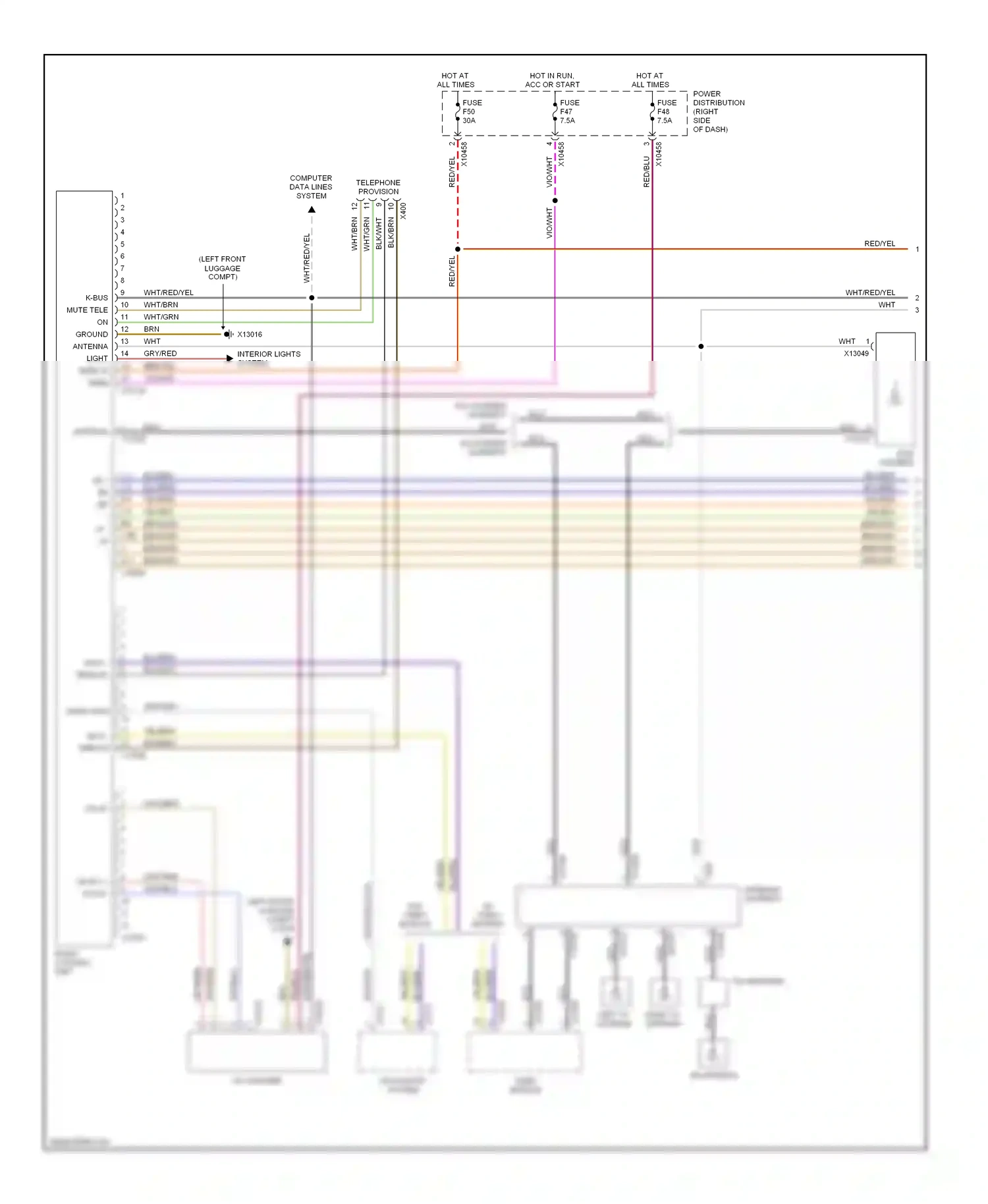 Wiring diagram red/yel for BMW Z4 E85/E86 (2002-2005) (13 of 16)