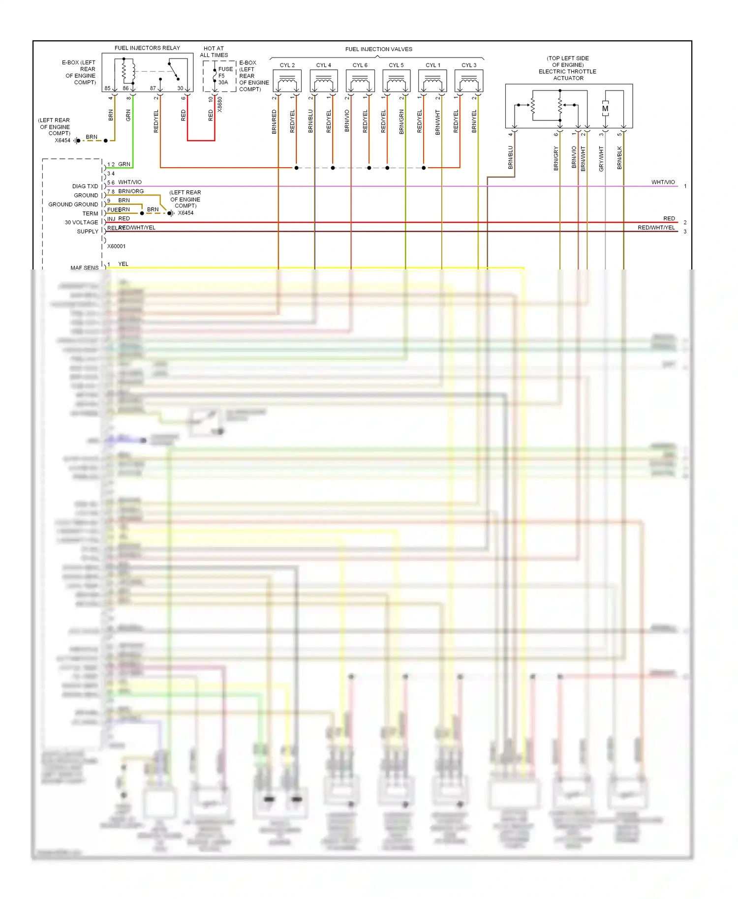 Wiring diagram yel for BMW Z4 E85/E86 (2002-2005) (16 of 47)