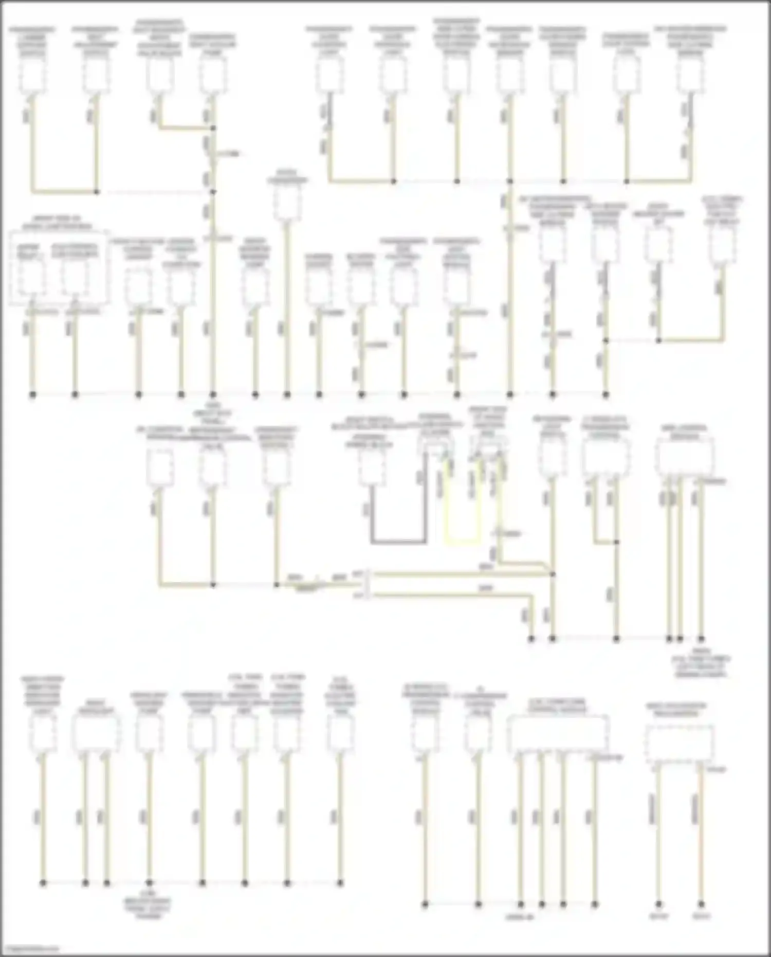 Z4 BMW E89 facelift (2013-2017): Ground distribution circuit (1 of 3)