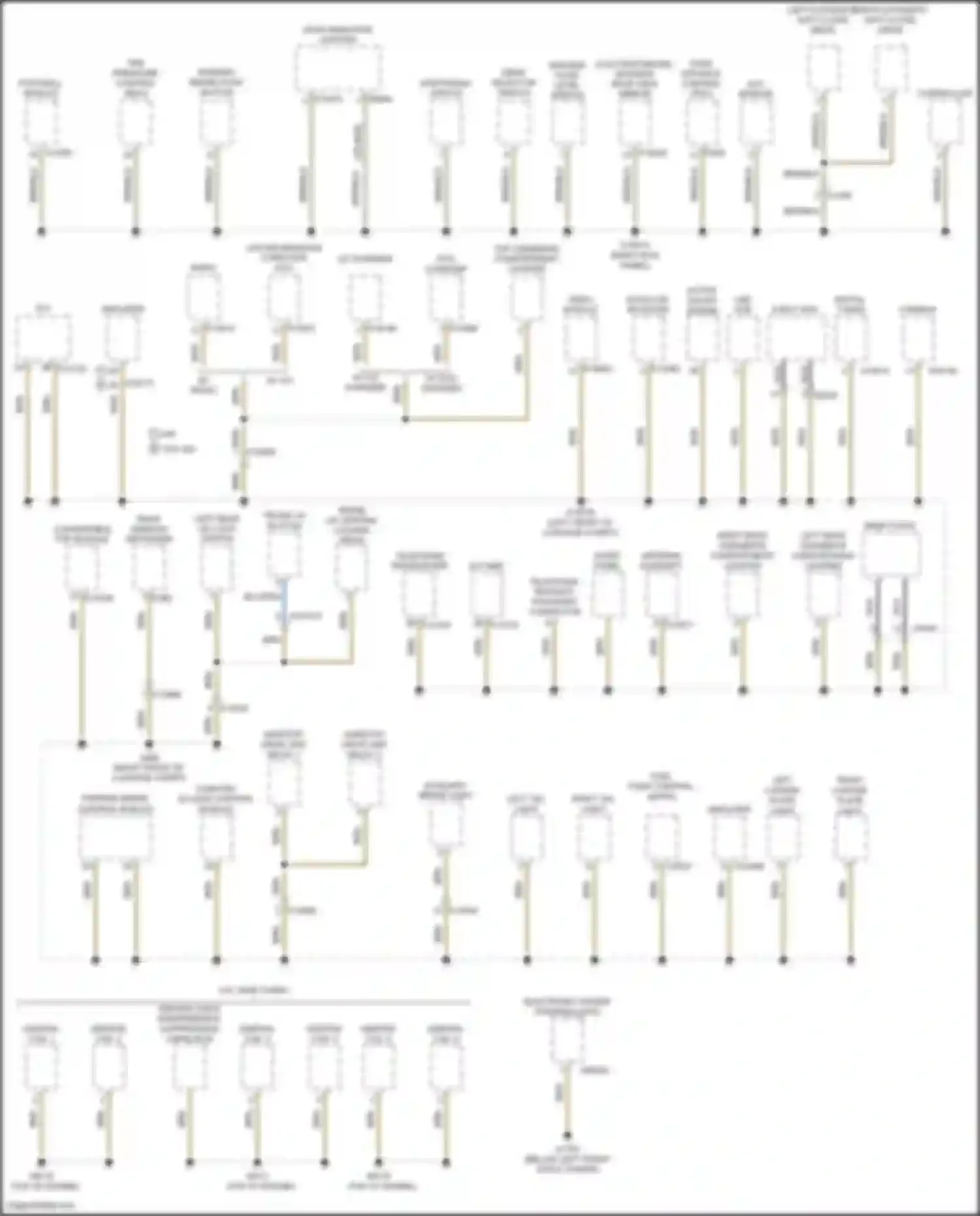Z4 BMW E89 facelift (2013-2017): Ground distribution circuit (3 of 3)