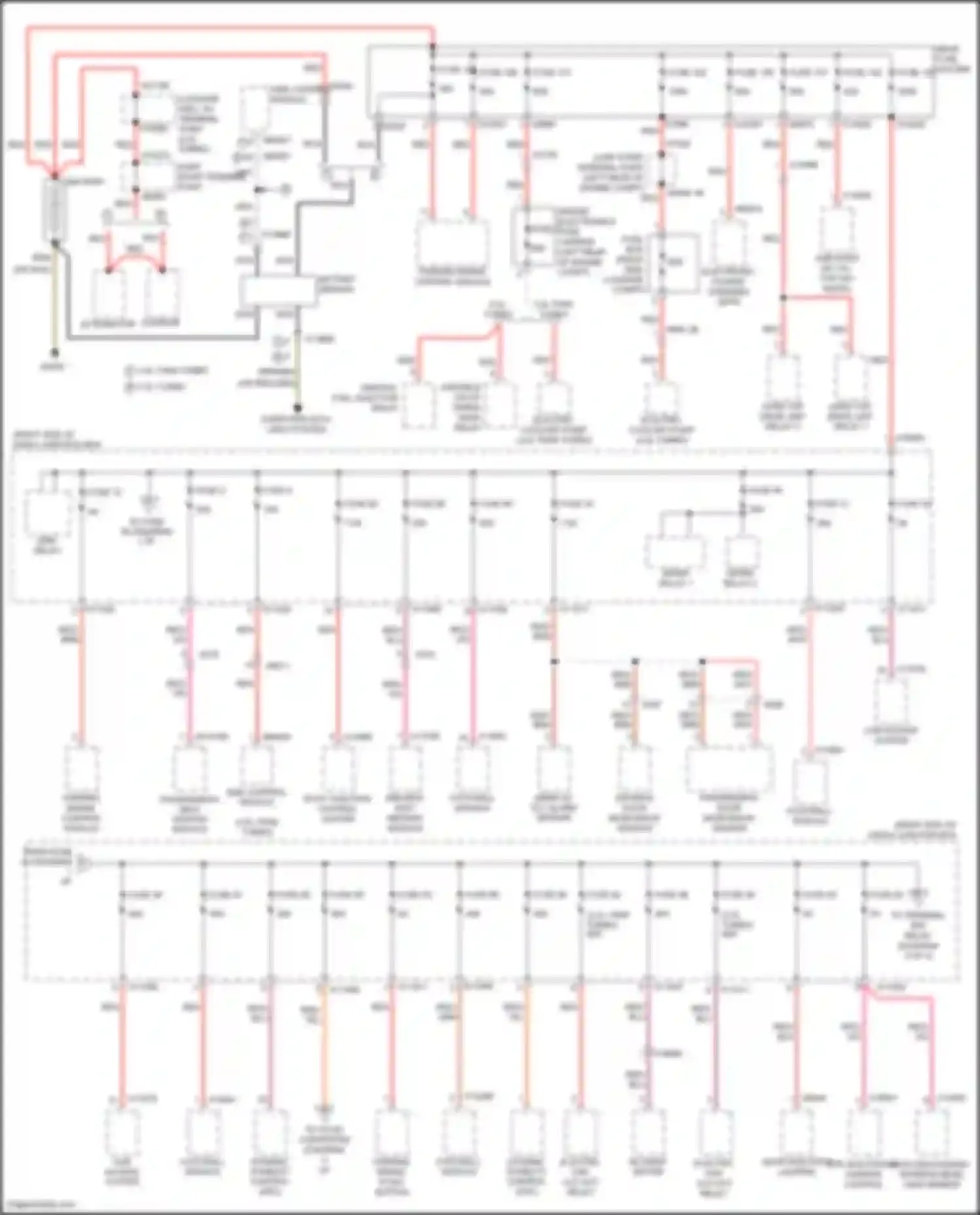 Z4 BMW E89 facelift (2013-2017): Power distribution circuit (1 of 4)