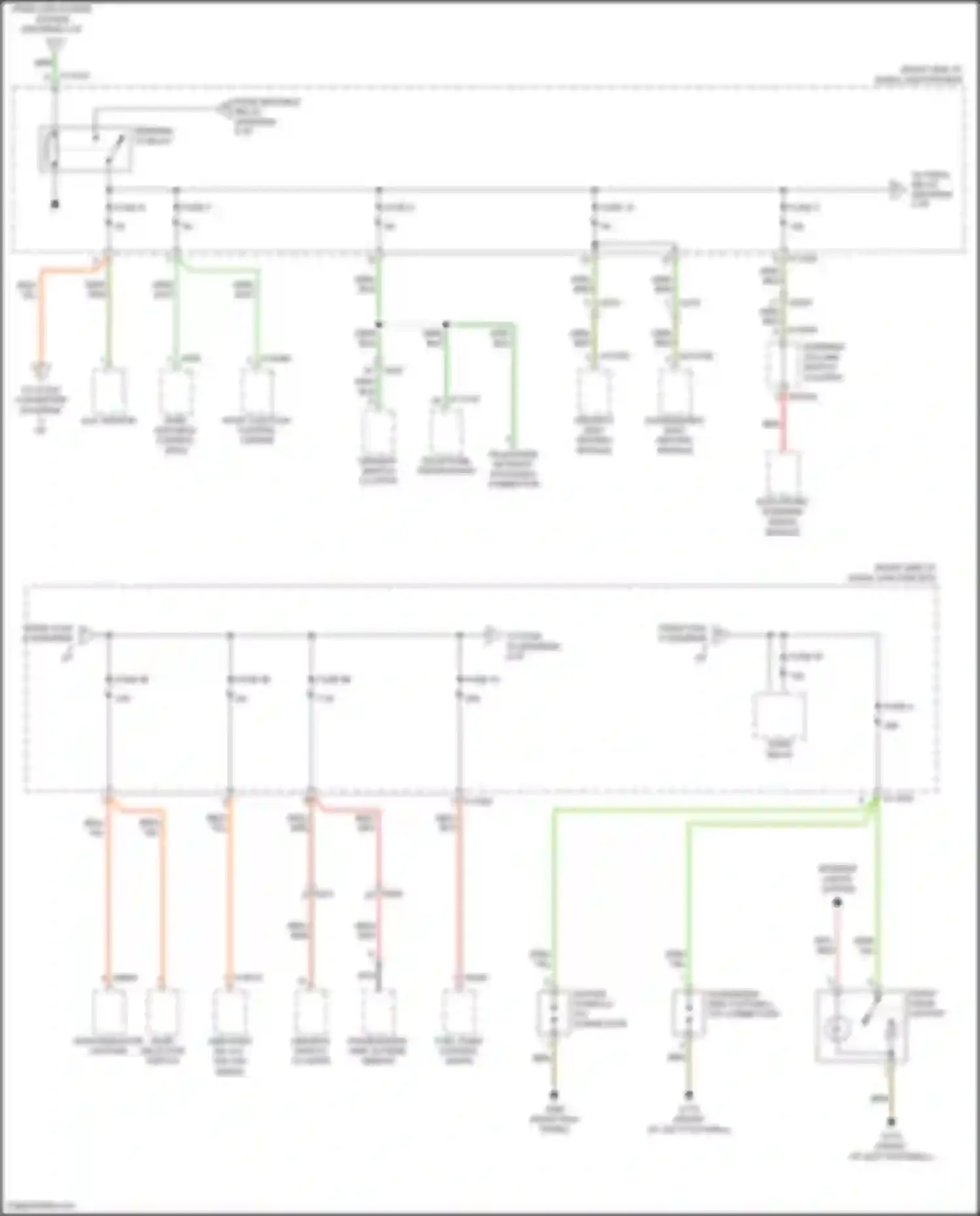 Z4 BMW E89 facelift (2013-2017): Power distribution circuit (3 of 4)