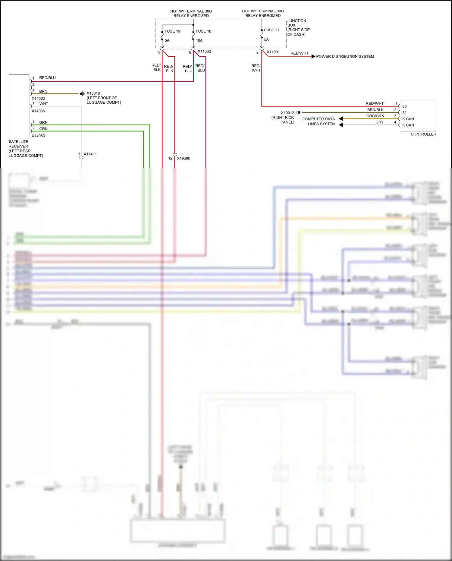 Wiring diagram antenna diversity for BMW Z4 E89 facelift (2013-2017) (5 of 9)