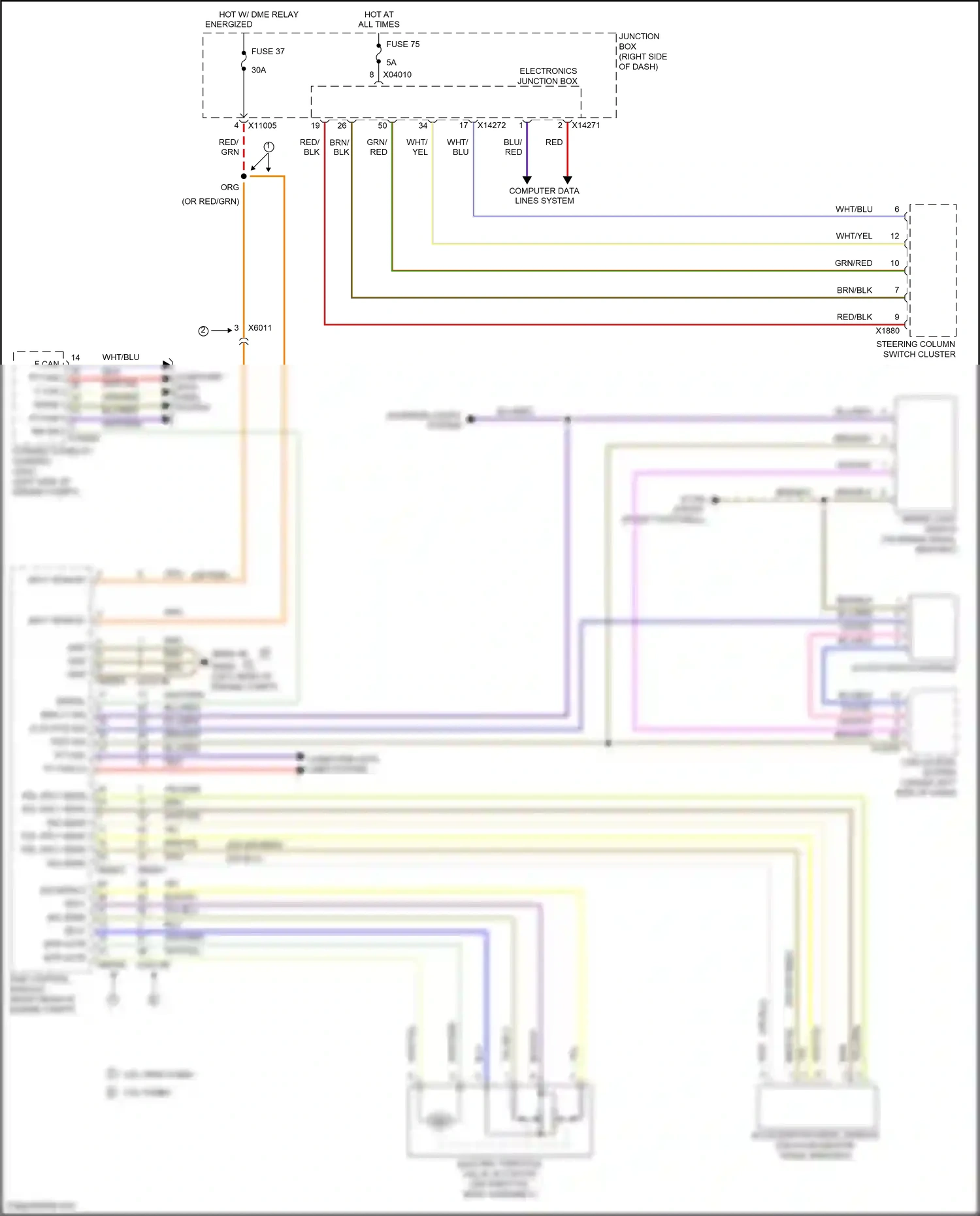 Wiring diagram blu for BMW Z4 E89 facelift (2013-2017) (3 of 51)