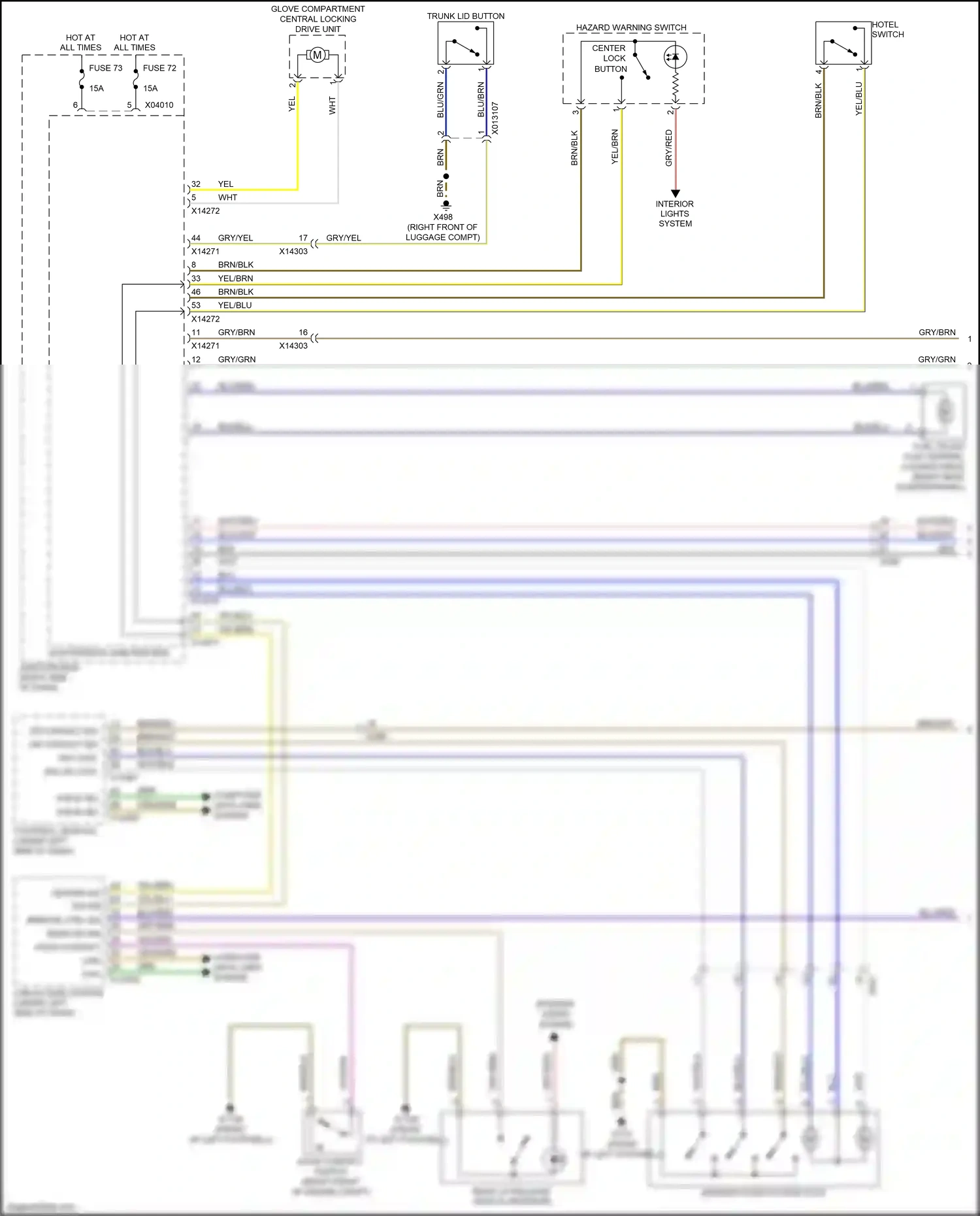 Wiring diagram blu/brn for BMW Z4 E89 facelift (2013-2017) (21 of 33)