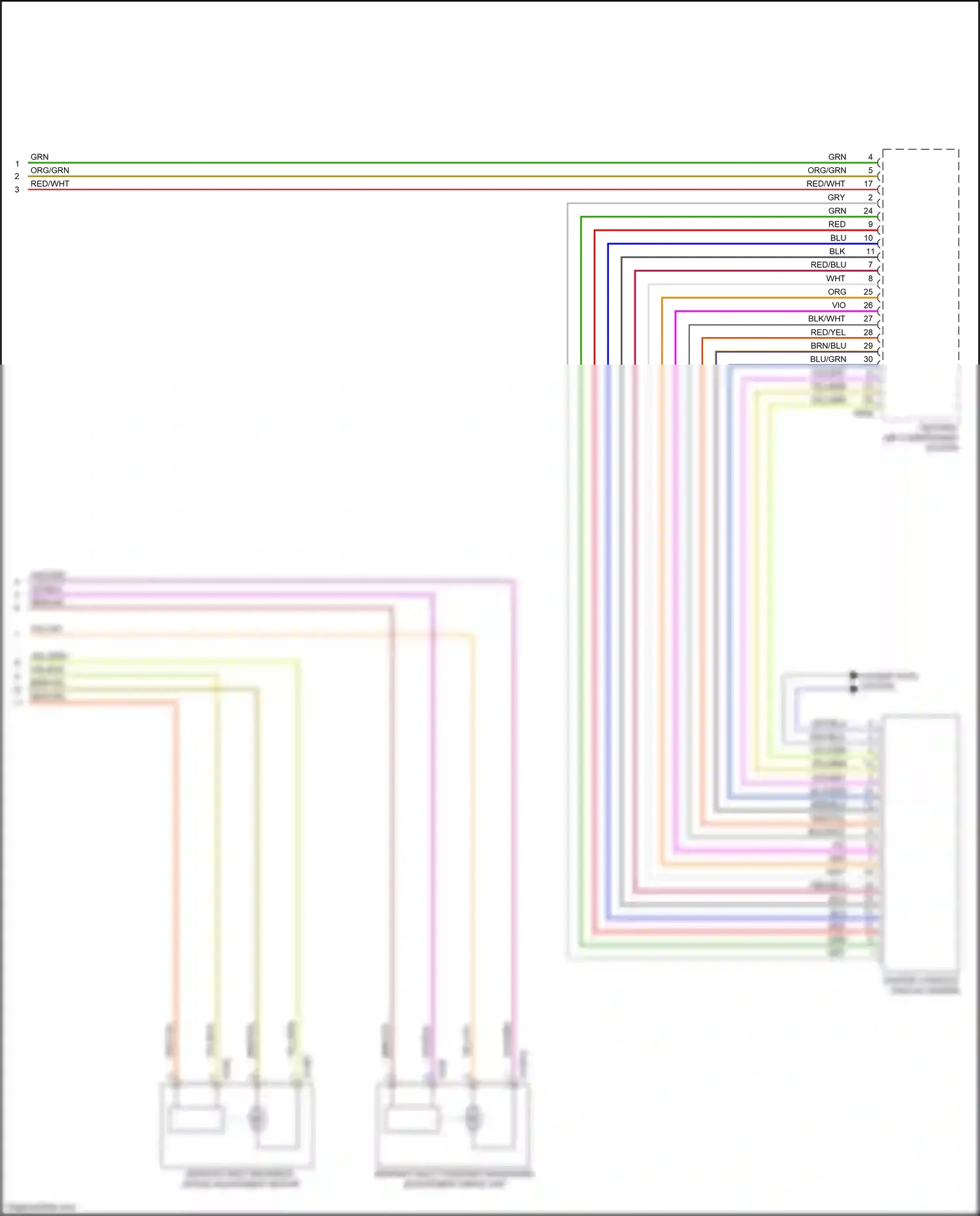 Wiring diagram blu/grn for BMW Z4 E89 facelift (2013-2017) (5 of 23)