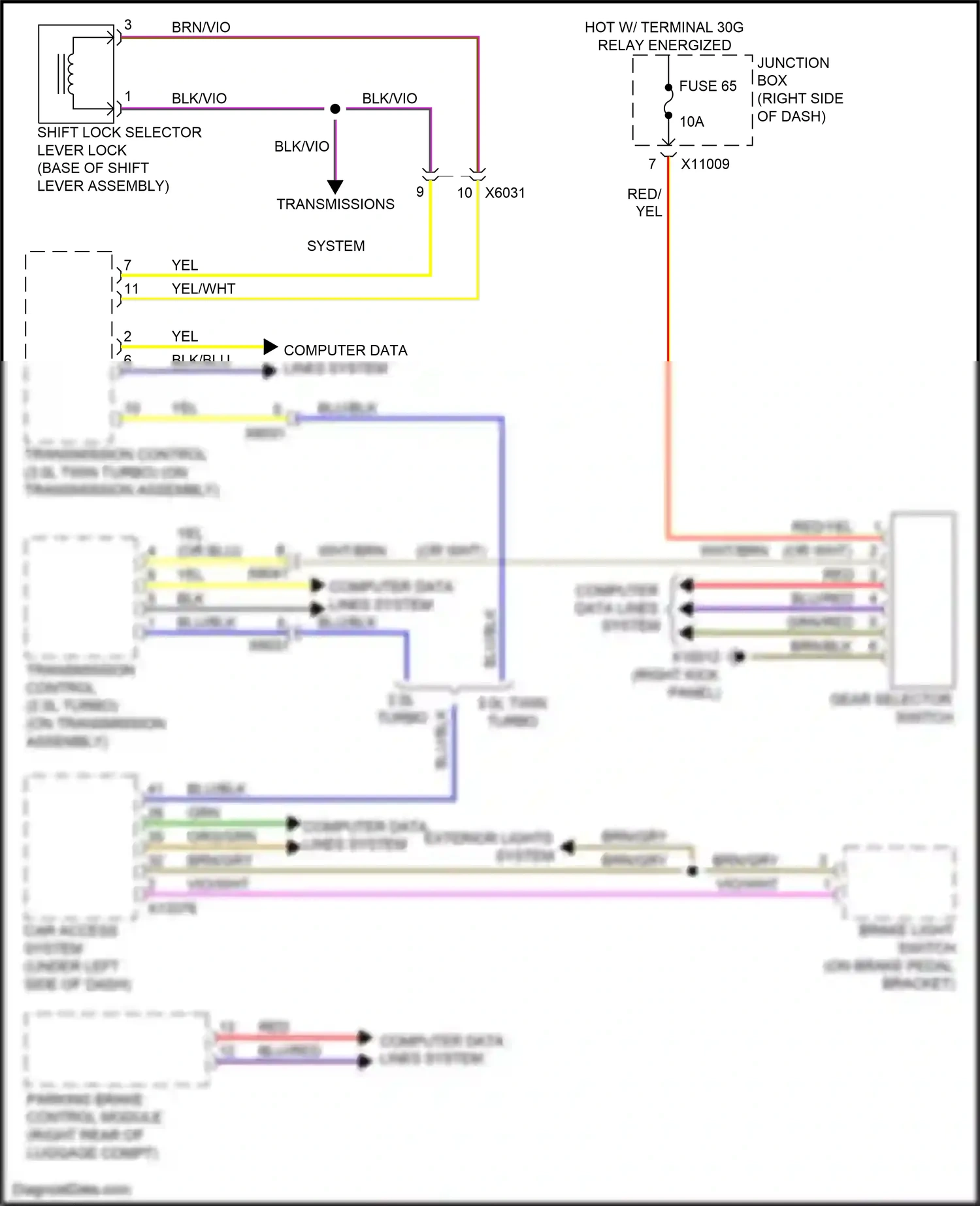 Wiring diagram blu/red for BMW Z4 E89 facelift (2013-2017) (19 of 40)