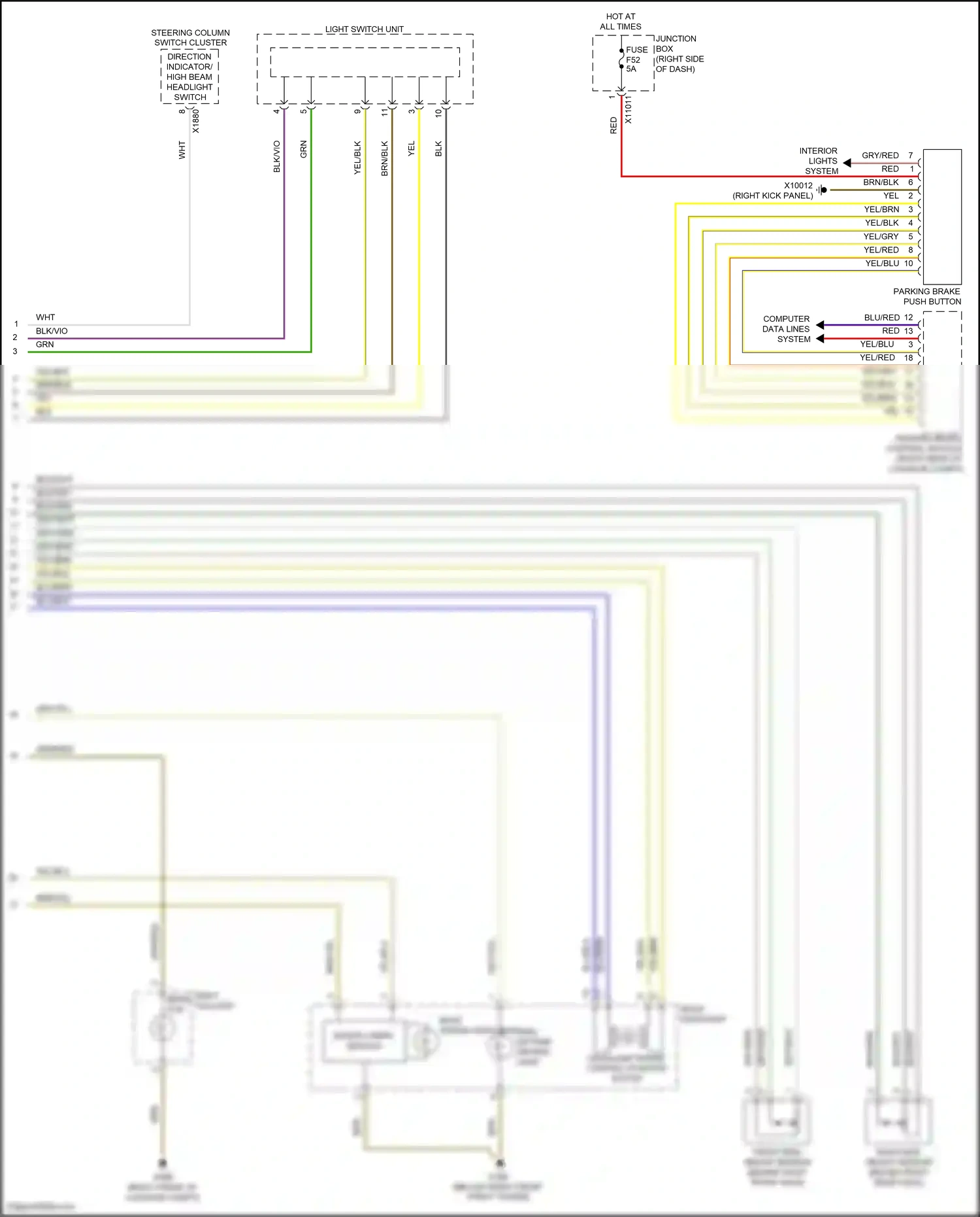 Wiring diagram blu/red for BMW Z4 E89 facelift (2013-2017) (7 of 40)