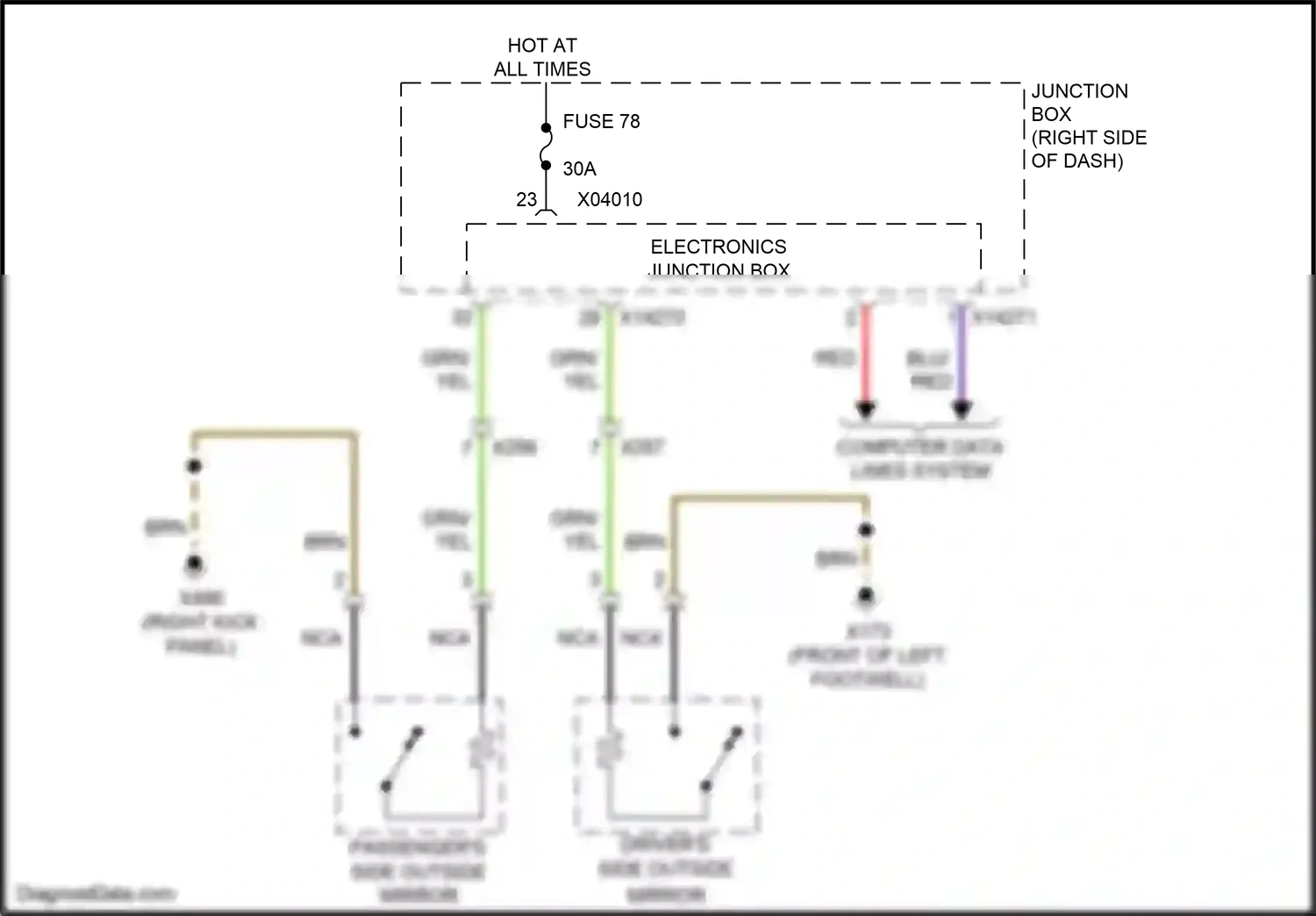 Wiring diagram brn for BMW Z4 E89 facelift (2013-2017) (41 of 82)