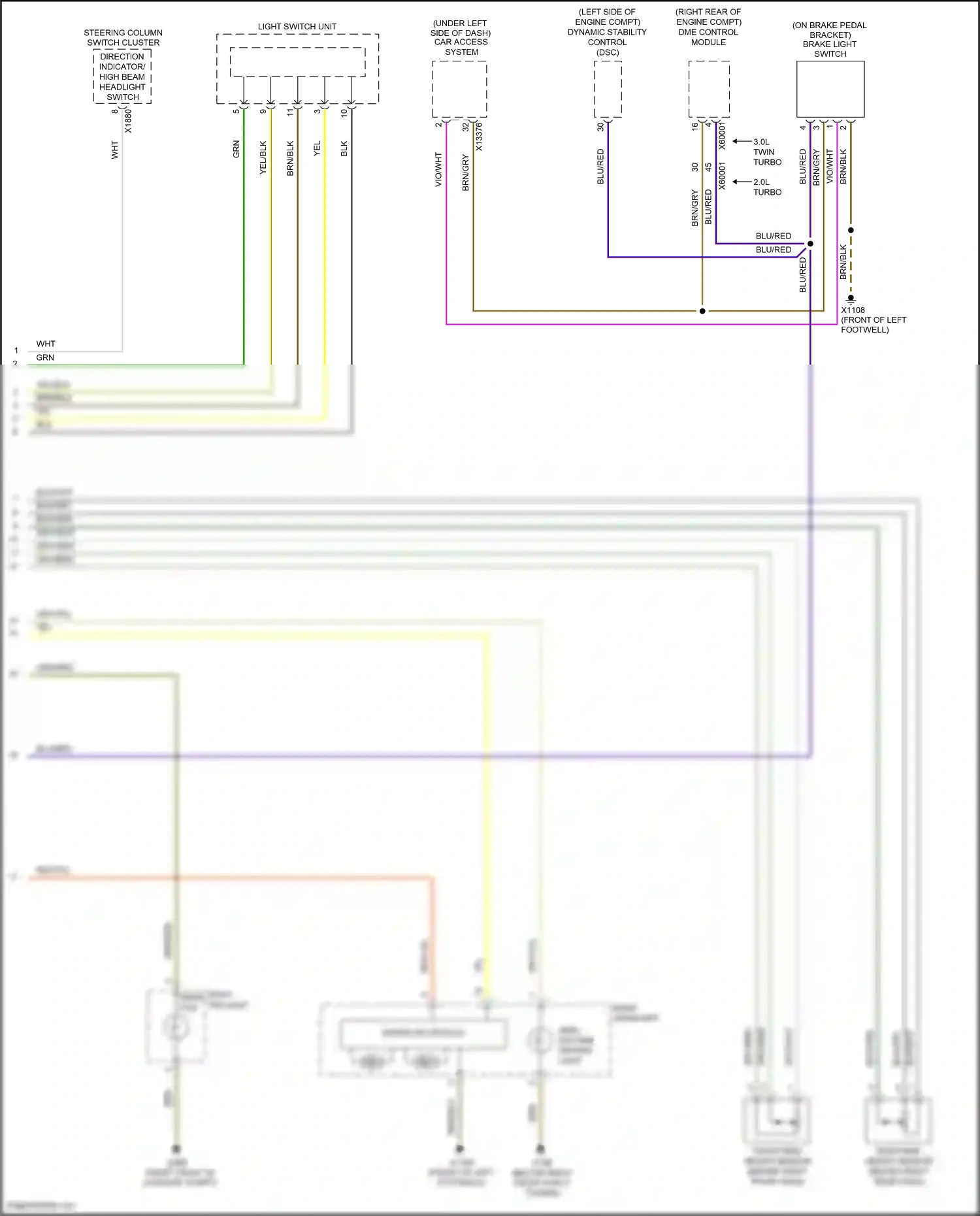 Wiring diagram car access system for BMW Z4 E89 facelift (2013-2017) (1 of 20)