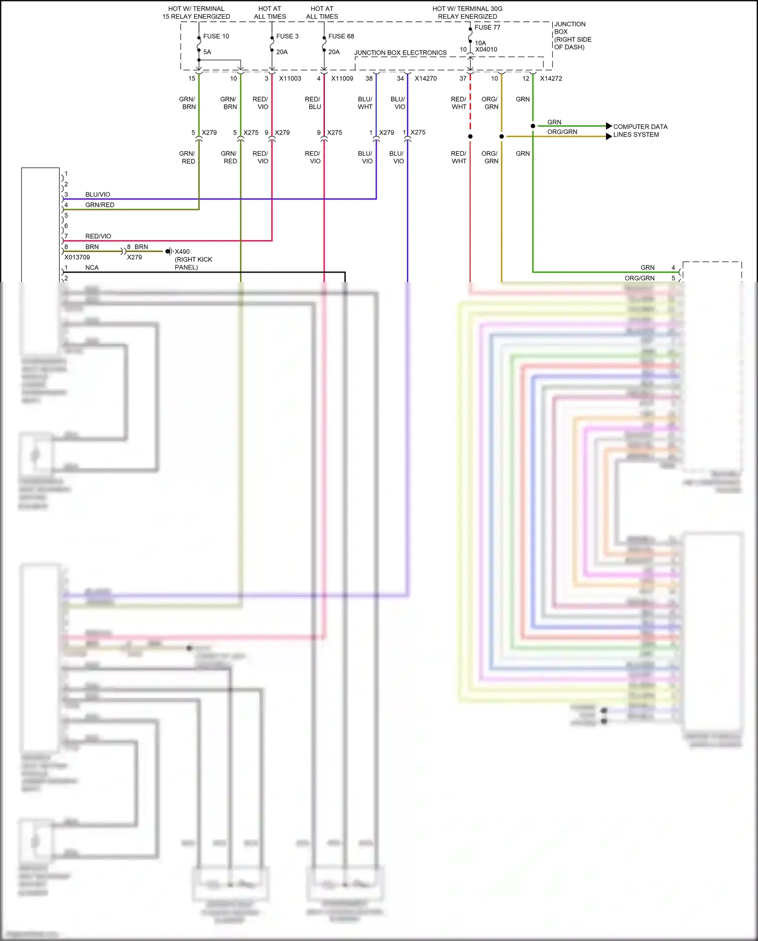 Wiring diagram center console switch center for BMW Z4 E89 facelift (2013-2017) (4 of 5)