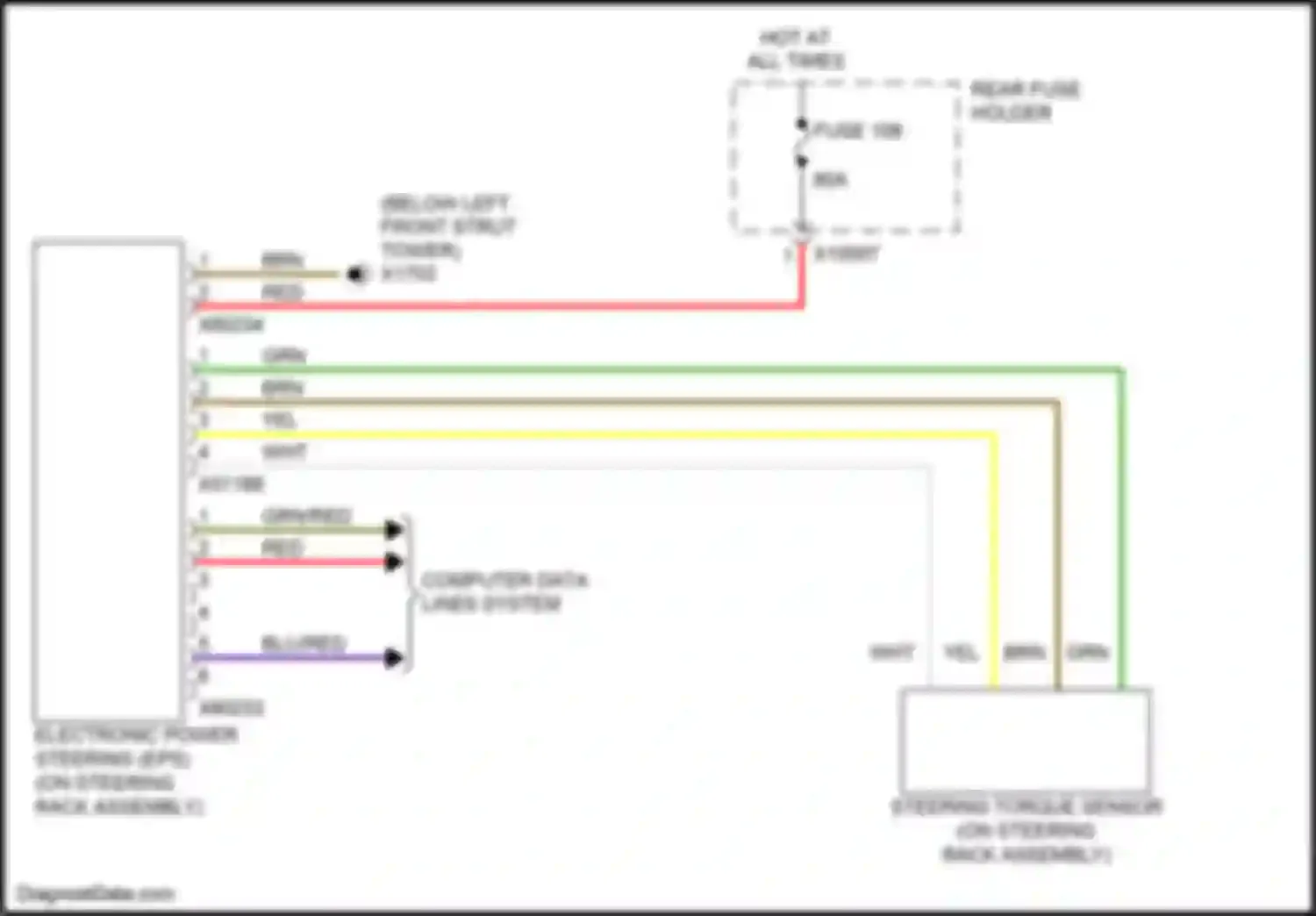Wiring diagram computer data lines system for BMW Z4 E89 facelift (2013-2017) (4 of 60)