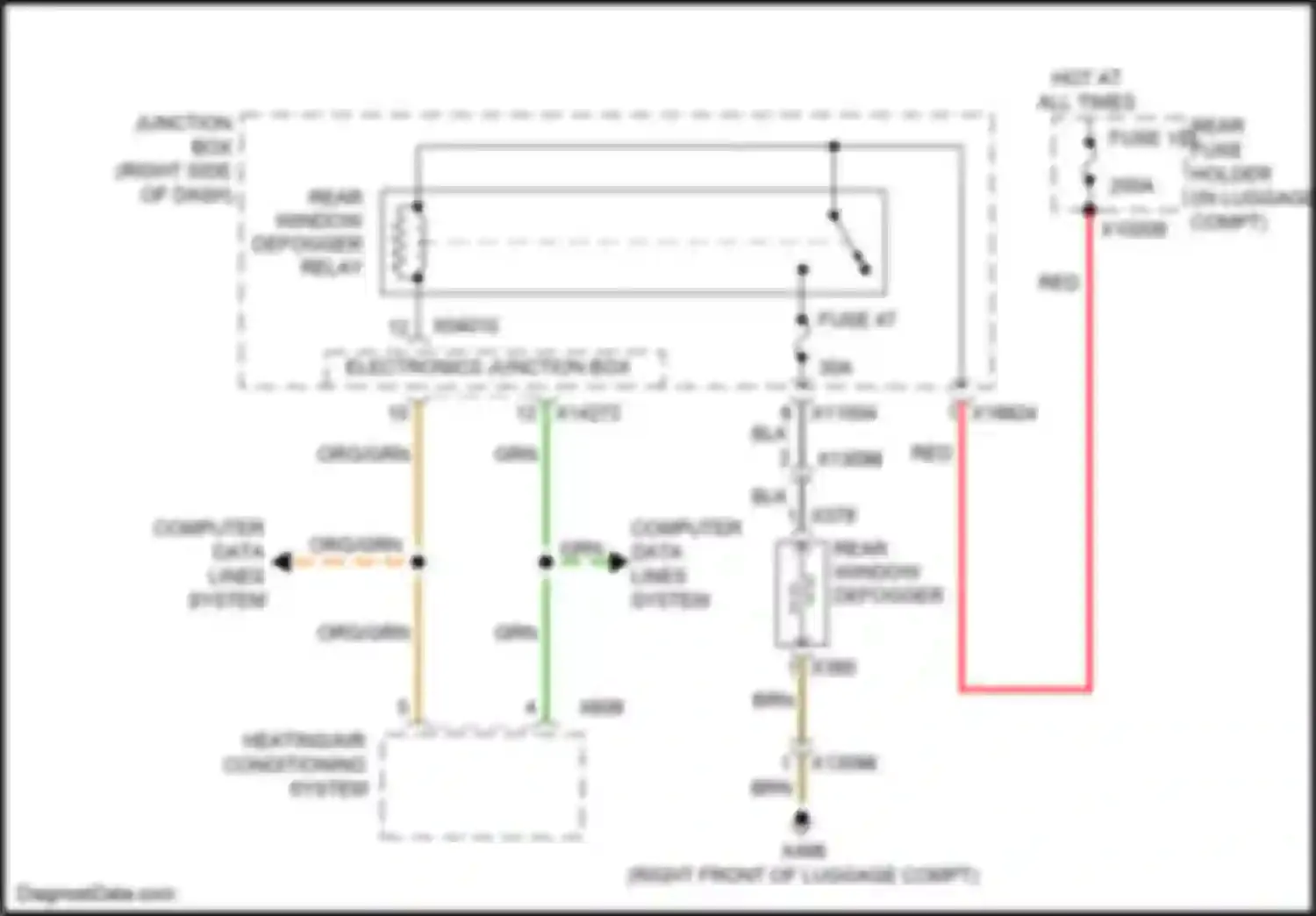 Wiring diagram computer data lines system for BMW Z4 E89 facelift (2013-2017) (48 of 60)