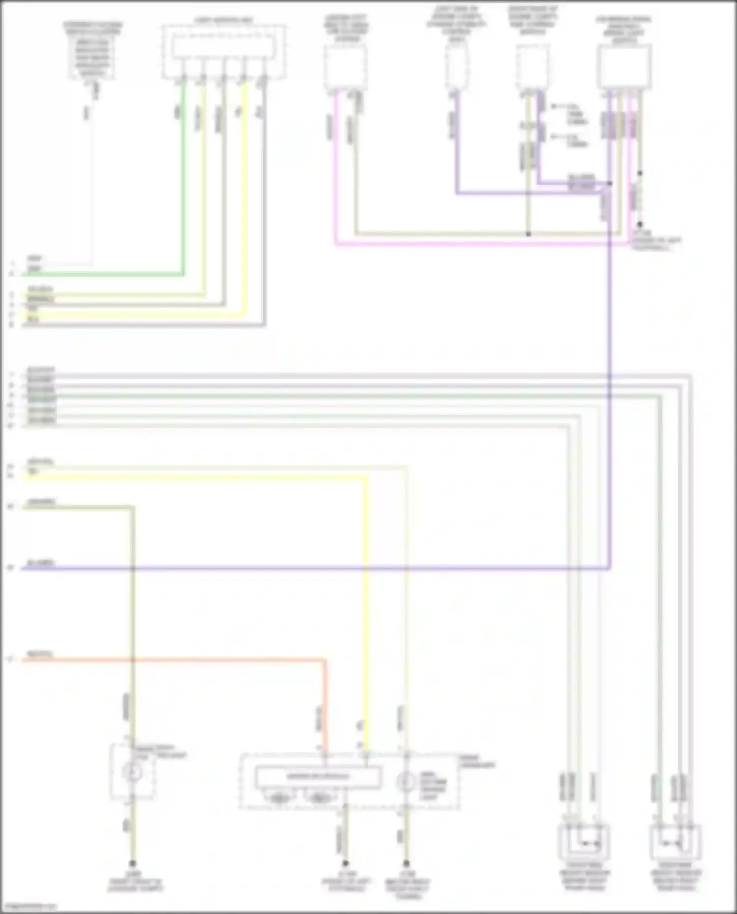 Wiring diagram direction indicator/ high beam headlight switch for BMW Z4 E89 facelift (2013-2017) (1 of 2)