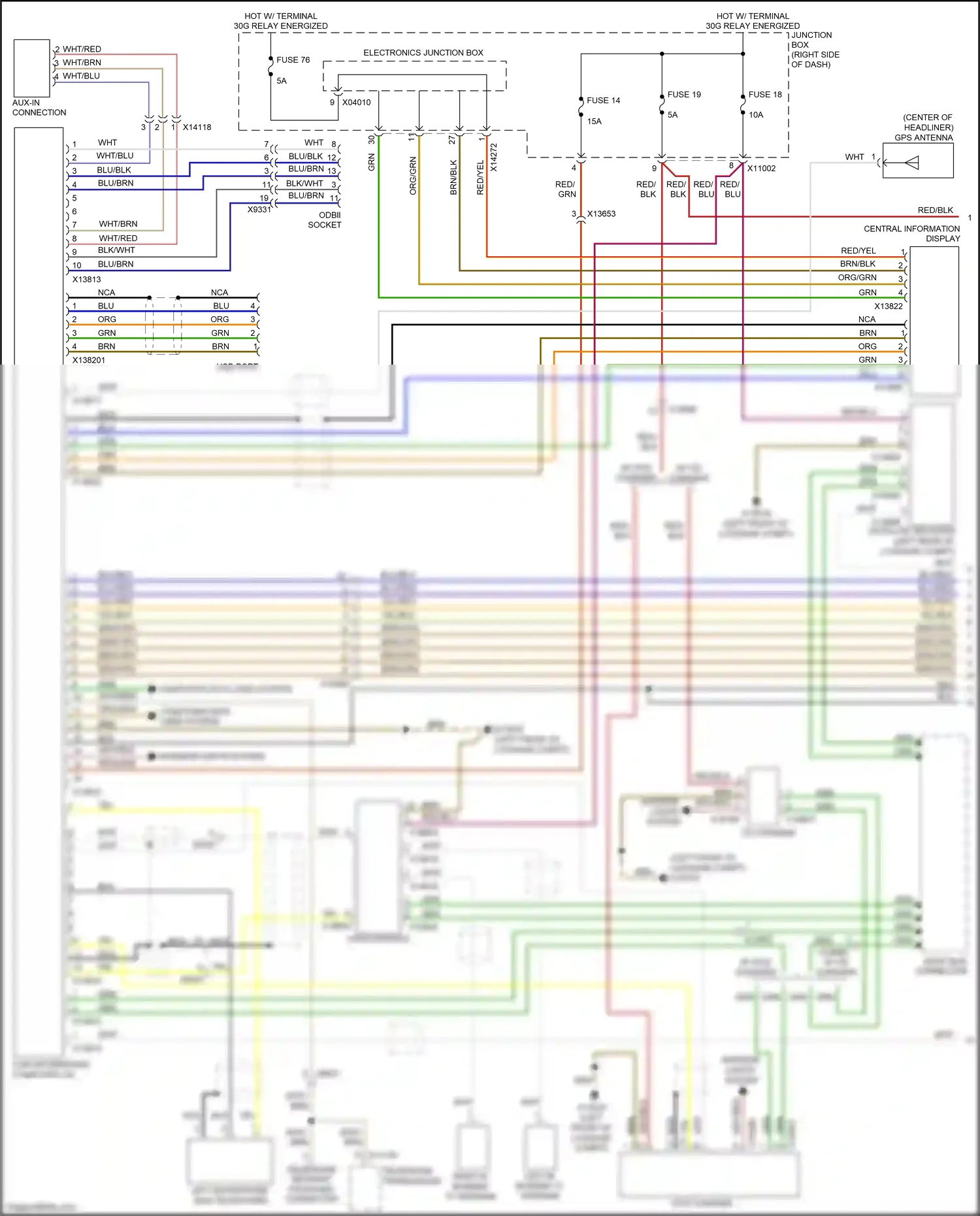 Wiring diagram dvd changer for BMW Z4 E89 facelift (2013-2017) (4 of 10)