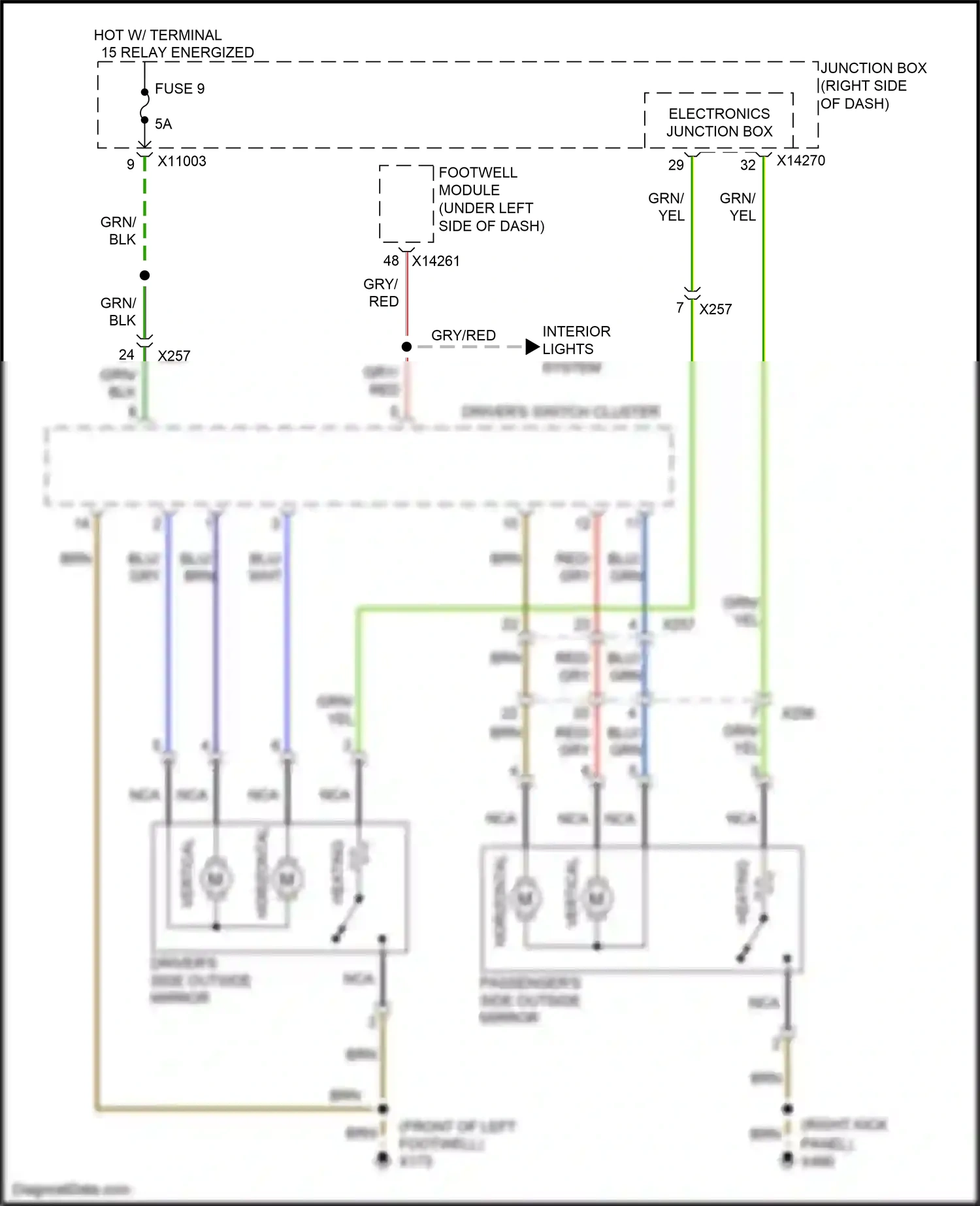 BMW Z4 E89 facelift (2013-2017) electronics junction box wiring diagram  (5 of 32)