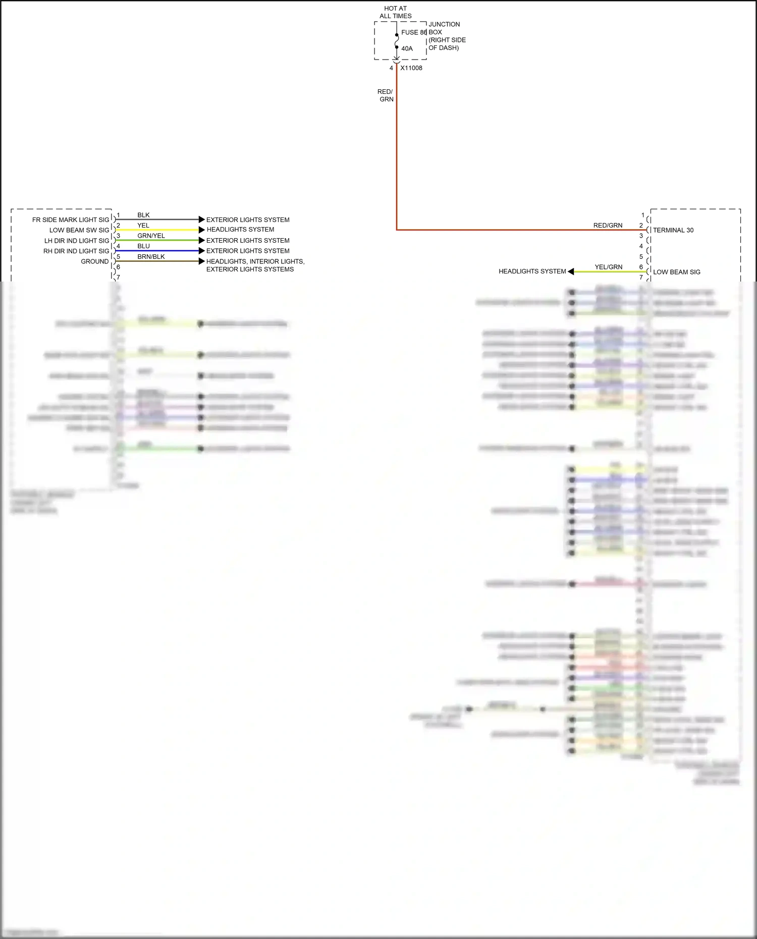 Wiring diagram grn/red for BMW Z4 E89 facelift (2013-2017) (12 of 22)
