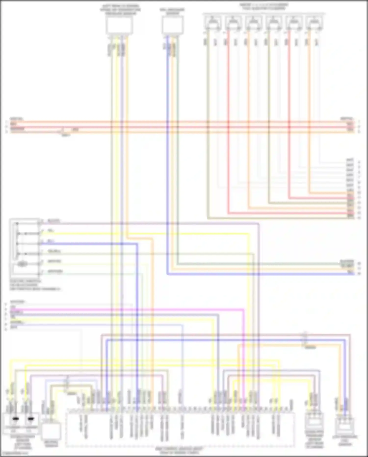 Wiring diagram intake pipe pressure sensor for BMW Z4 E89 facelift (2013-2017) (2 of 2)