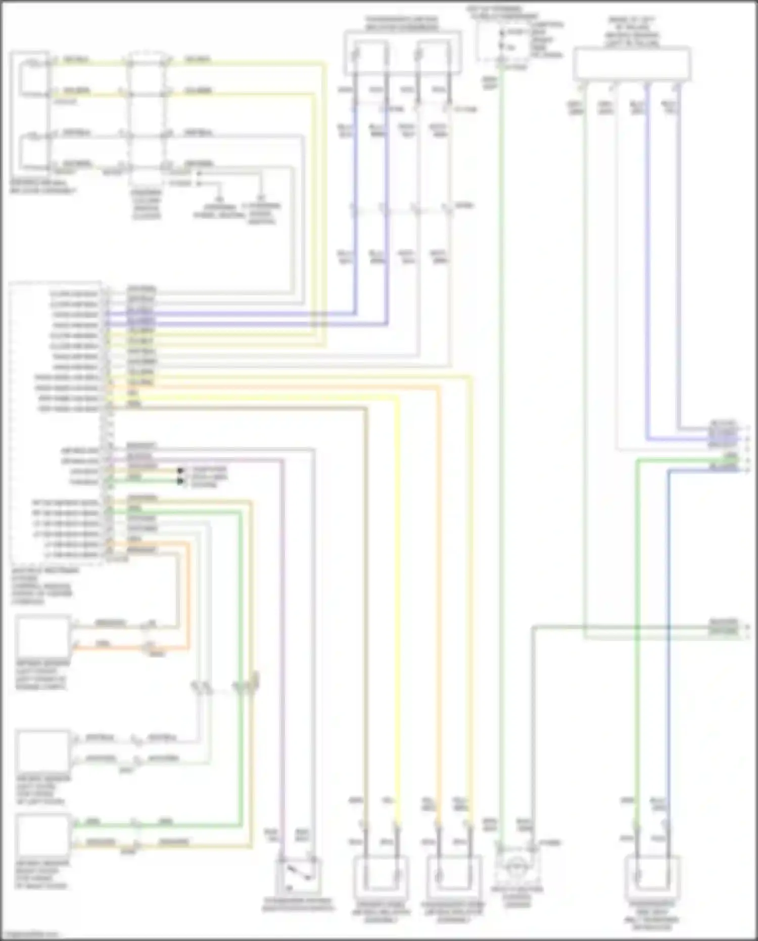 Wiring diagram multiple restraint system control module for BMW Z4 E89 facelift (2013-2017) (3 of 4)