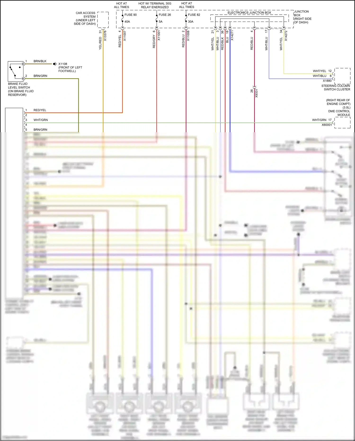 BMW Z4 E89 facelift (2013-2017) normal button wiring diagram  (1 of 1)