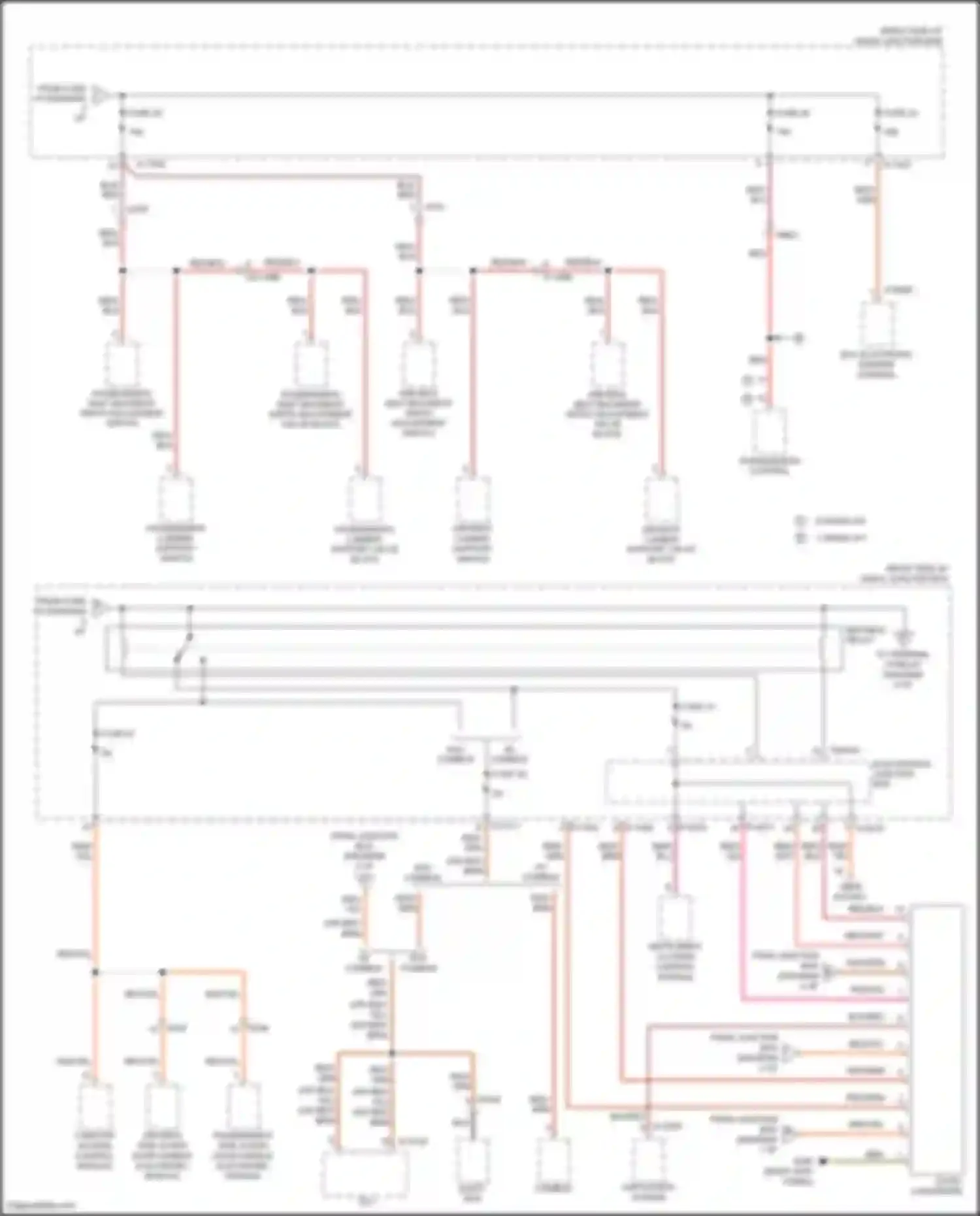 Wiring diagram passenger's side outer door handle electronic module for BMW Z4 E89 facelift (2013-2017) (3 of 3)