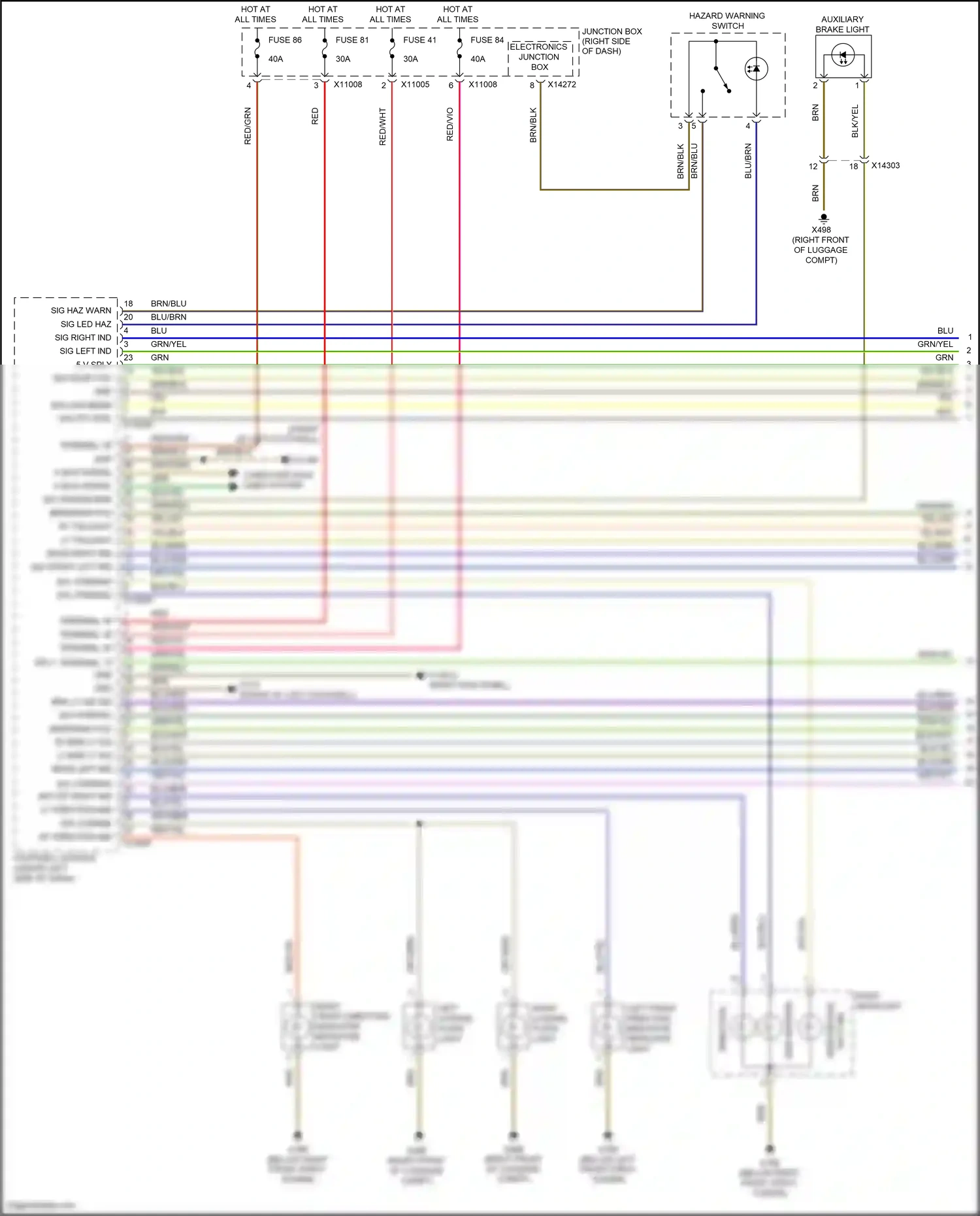 Wiring diagram red/grn for BMW Z4 E89 facelift (2013-2017) (15 of 26)