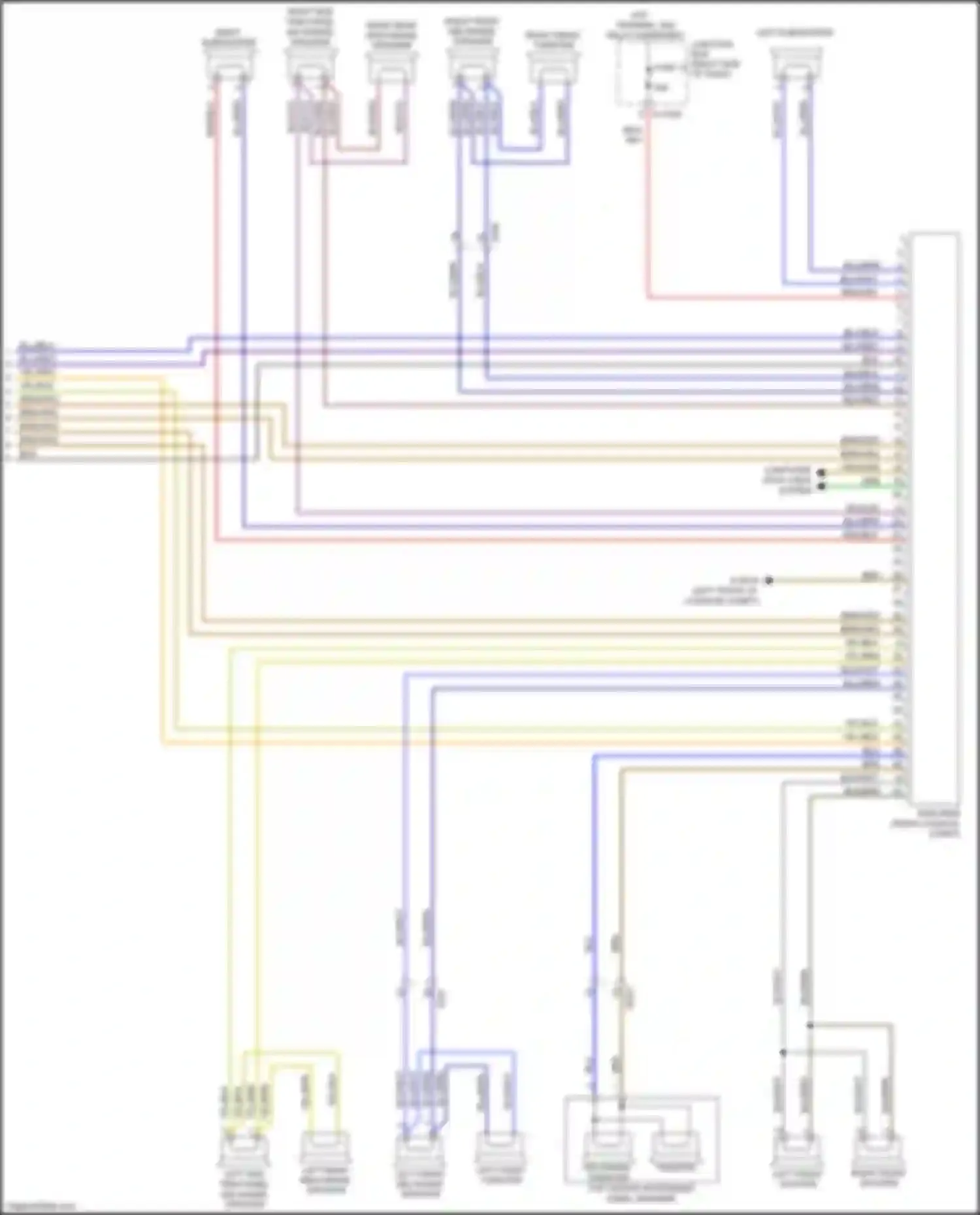 Wiring diagram right front mid-range speaker for BMW Z4 E89 facelift (2013-2017) (8 of 8)