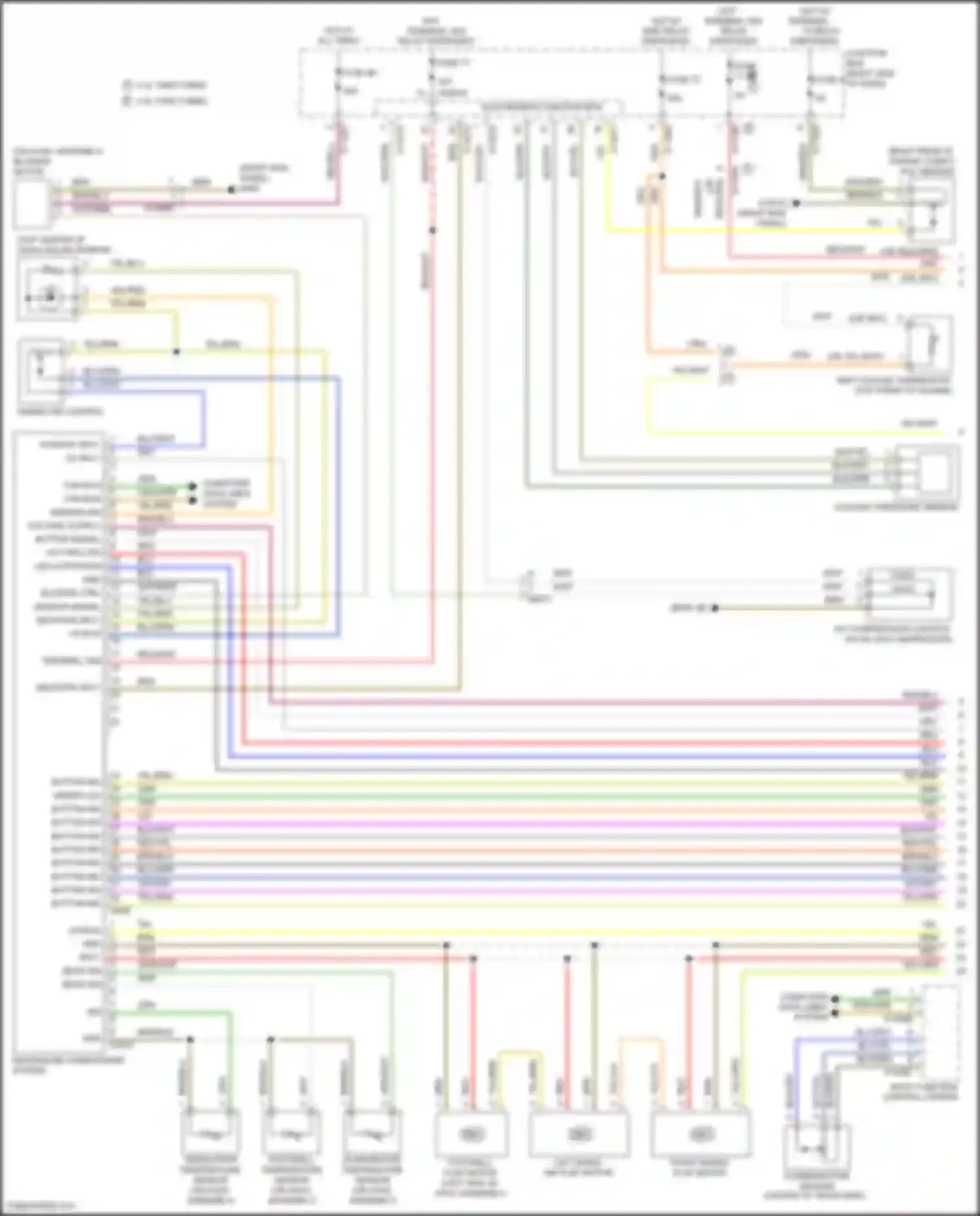 Wiring diagram roof function control center for BMW Z4 E89 facelift (2013-2017) (2 of 11)
