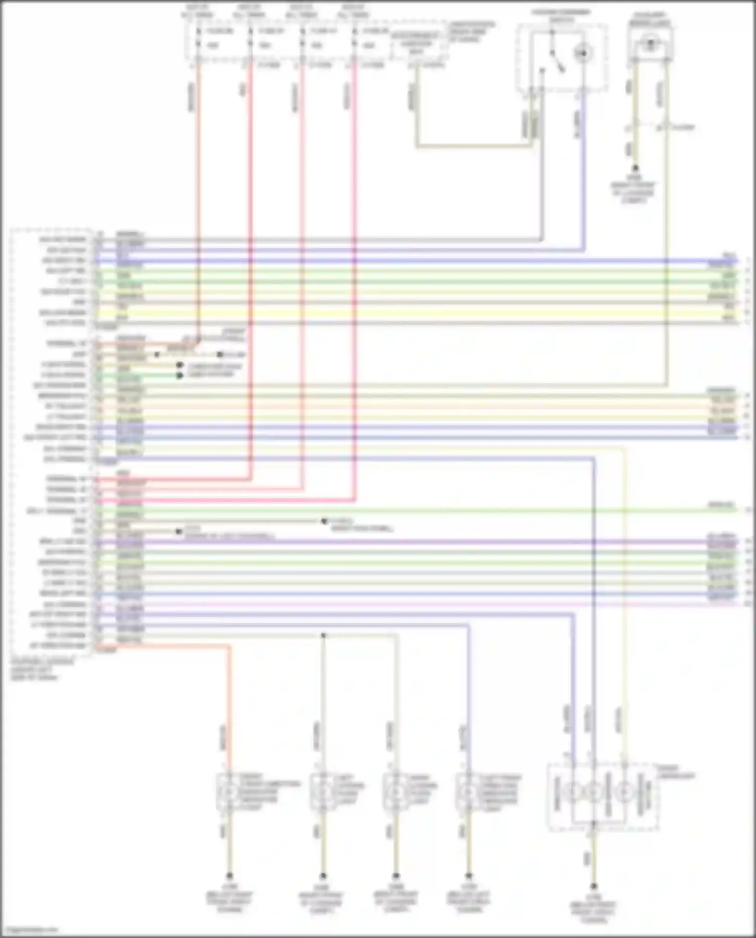 Wiring diagram sig front left ind for BMW Z4 E89 facelift (2013-2017) (1 of 1)