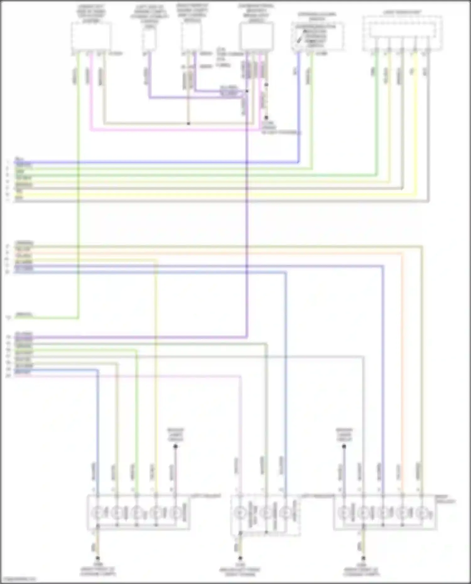 Wiring diagram steering column switch cluster direction indicator/ high beam headlight switch for BMW Z4 E89 facelift (2013-2017) (1 of 1)