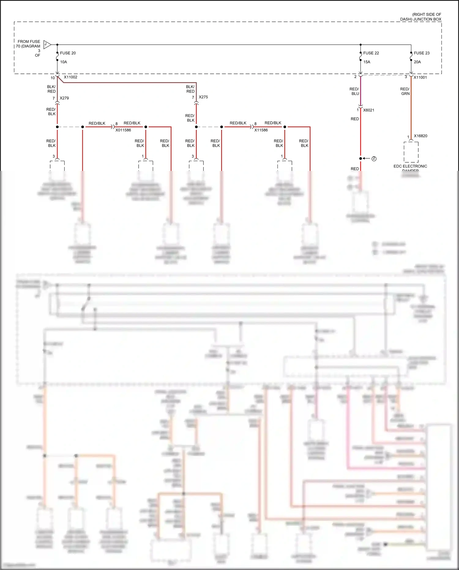 Wiring diagram transmission control for BMW Z4 E89 facelift (2013-2017) (6 of 8)