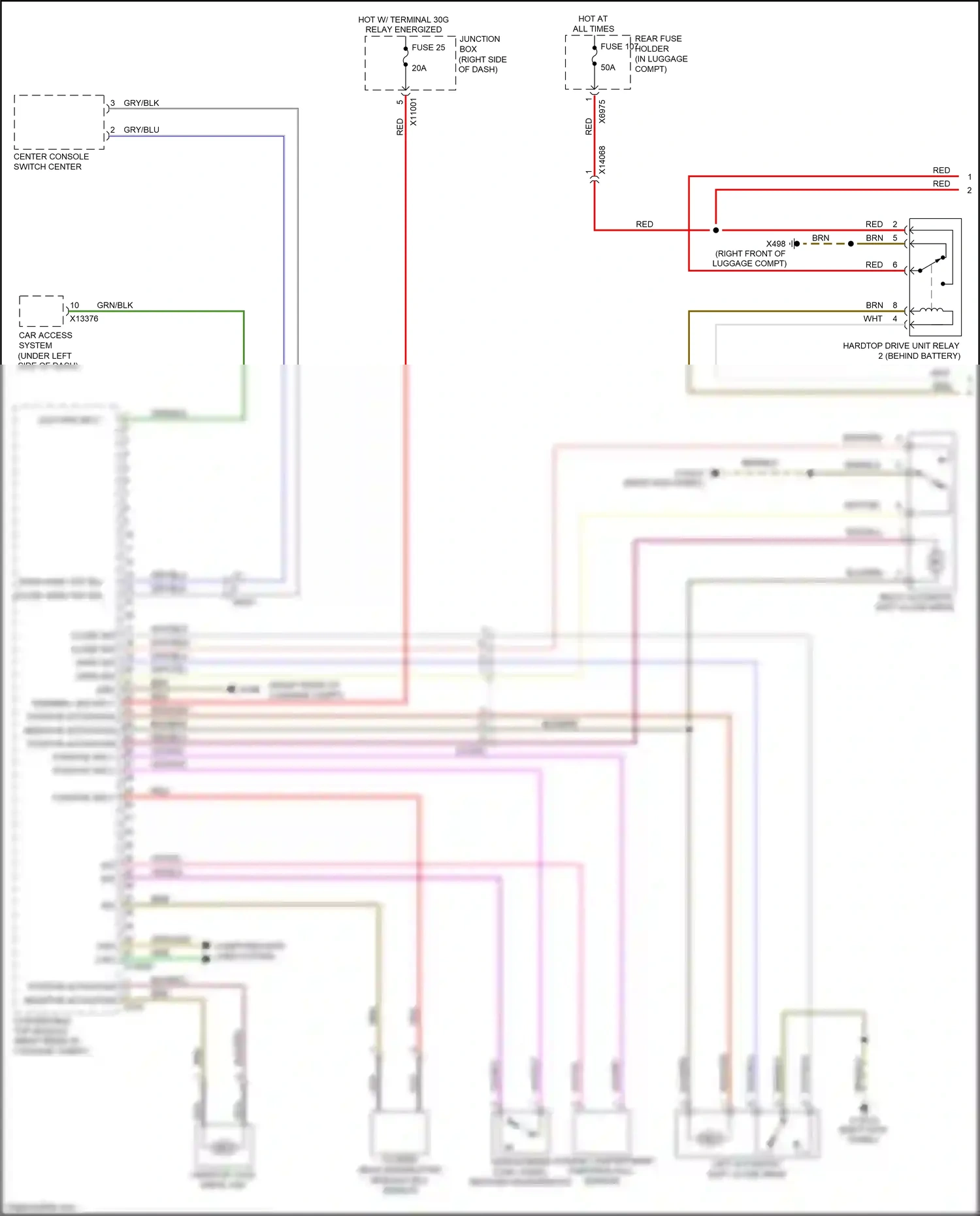 Wiring diagram vio/blk for BMW Z4 E89 facelift (2013-2017) (3 of 3)