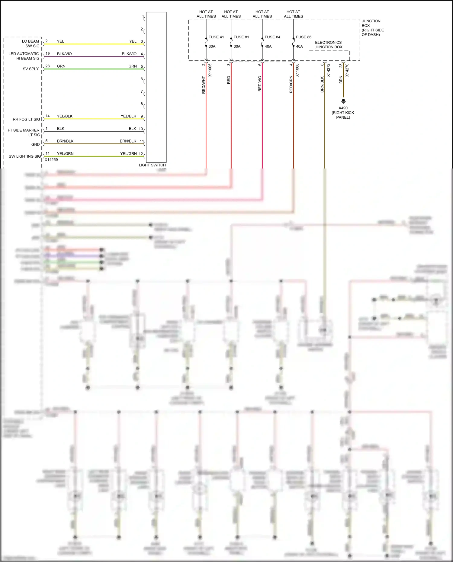 Wiring diagram w/ cic for BMW Z4 E89 facelift (2013-2017) (3 of 4)