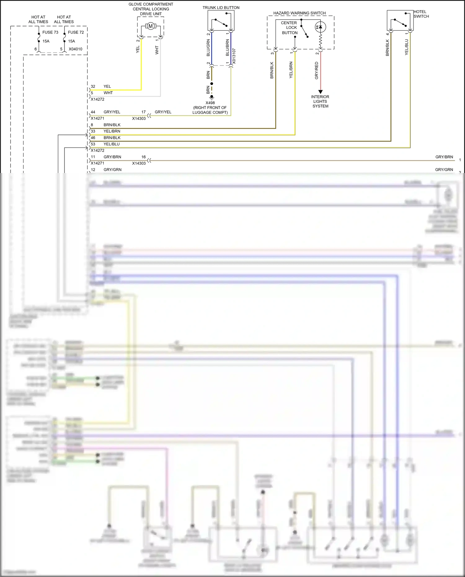 Wiring diagram yel/blu for BMW Z4 E89 facelift (2013-2017) (8 of 16)