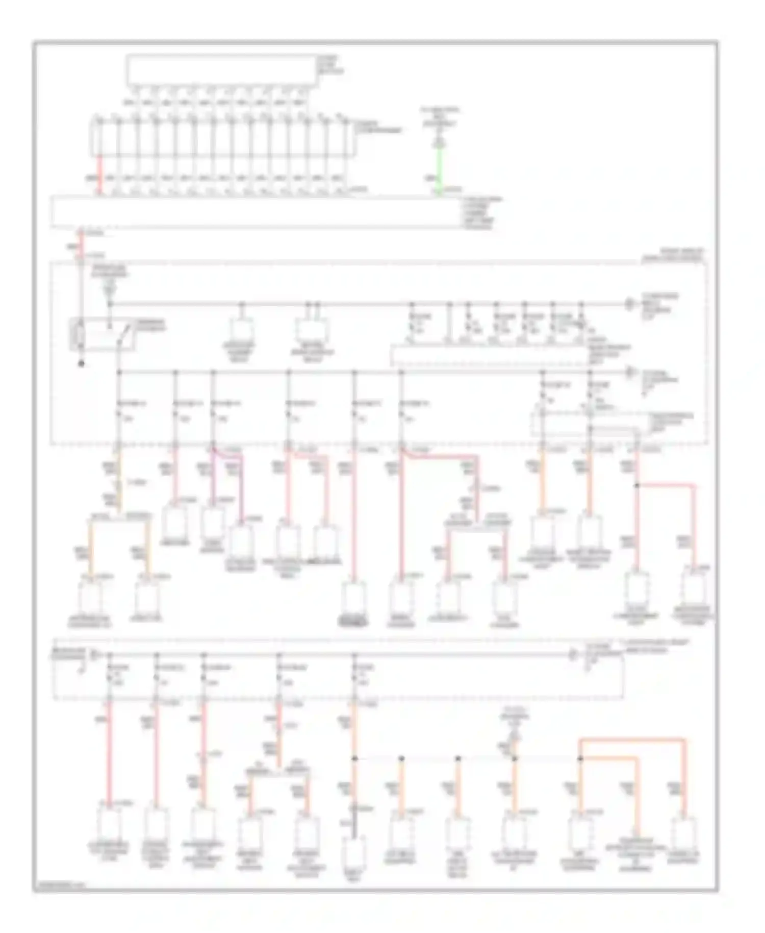 Z4 BMW E89 (2009-2013): Power distribution circuit (2 of 4)