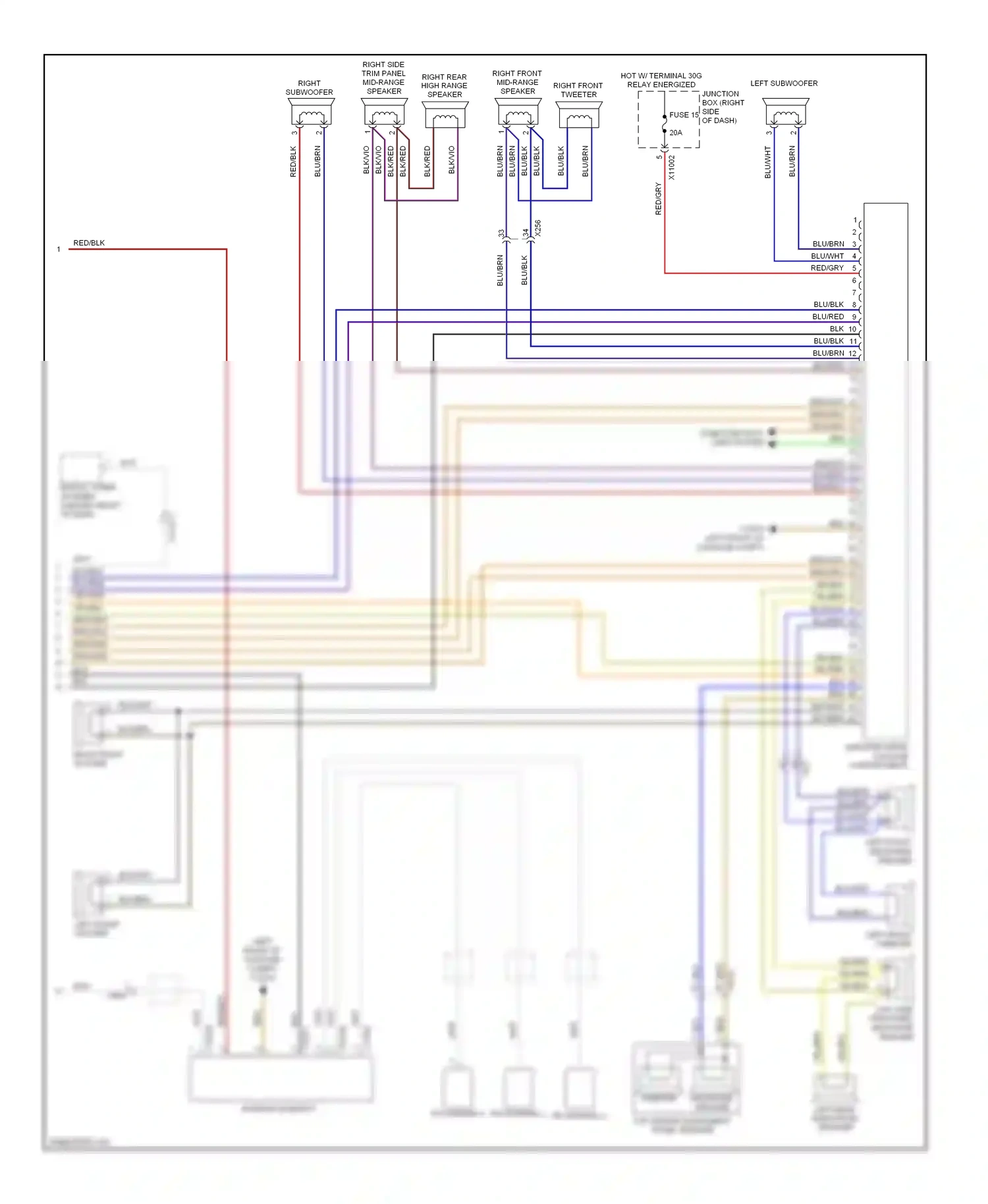 Wiring diagram antenna diversity for BMW Z4 E89 (2009-2013) (2 of 8)