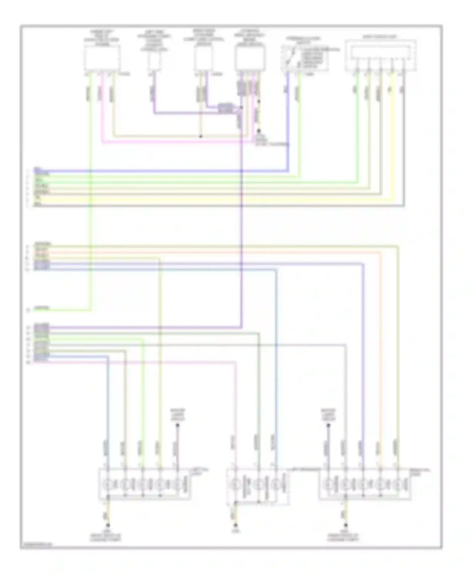 Wiring diagram backup lamps circuit for BMW Z4 E89 (2009-2013) (1 of 1)