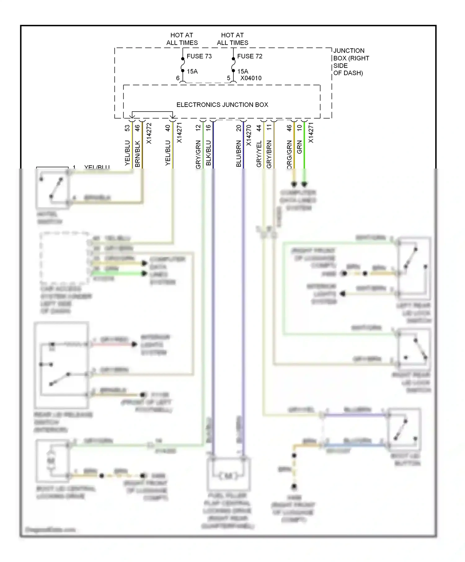 Wiring diagram blk/blu for BMW Z4 E89 (2009-2013) (23 of 23)
