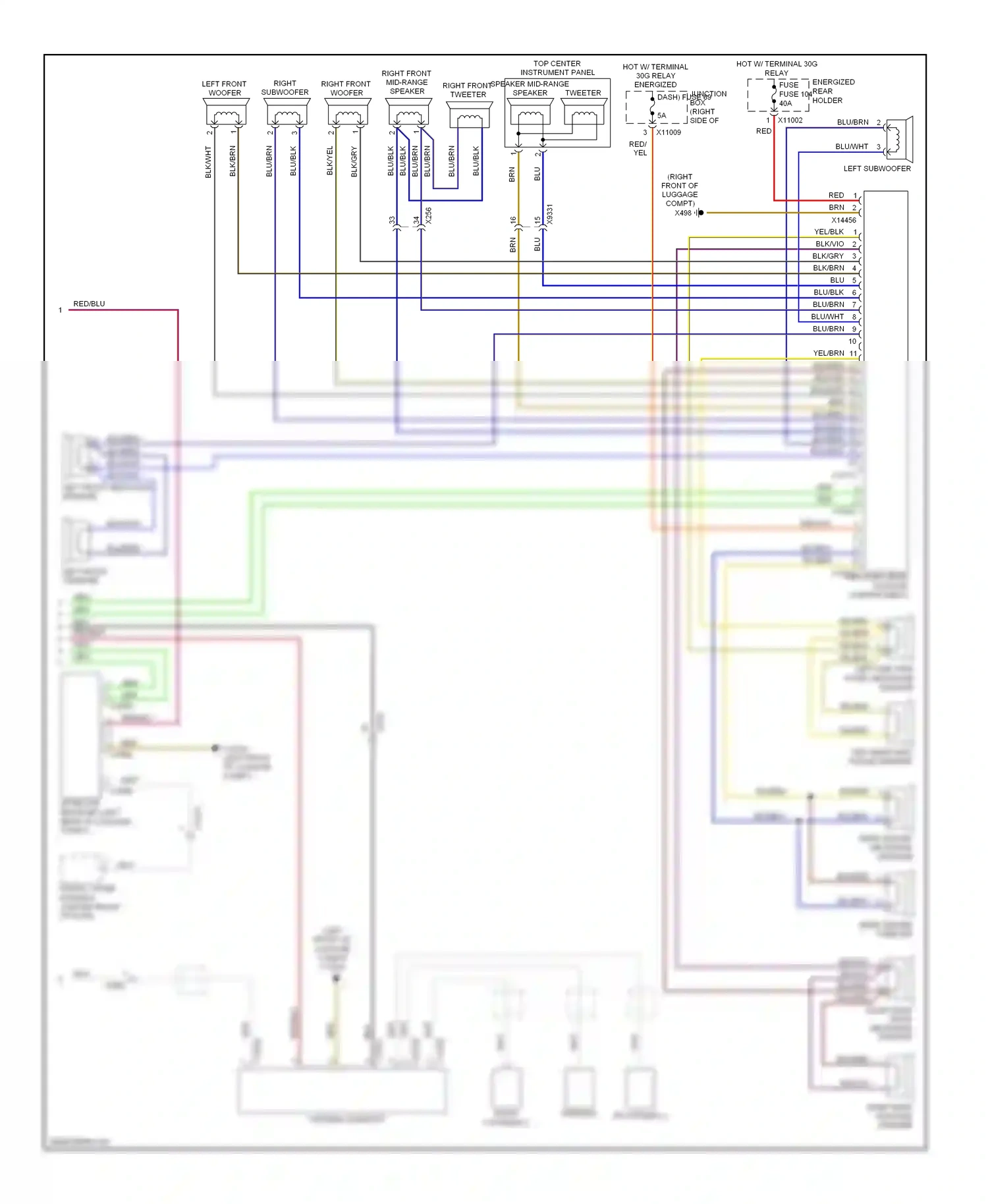 BMW Z4 E89 (2009-2013) blk/brn wiring diagram  (7 of 19)