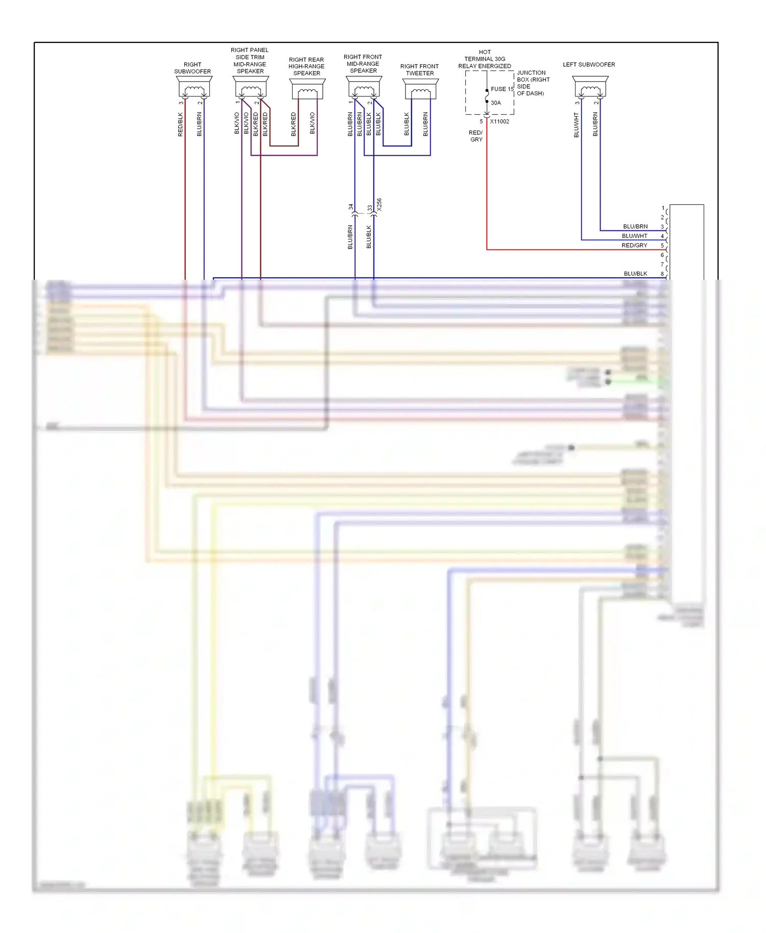 BMW Z4 E89 (2009-2013) blk/vio wiring diagram  (20 of 22)