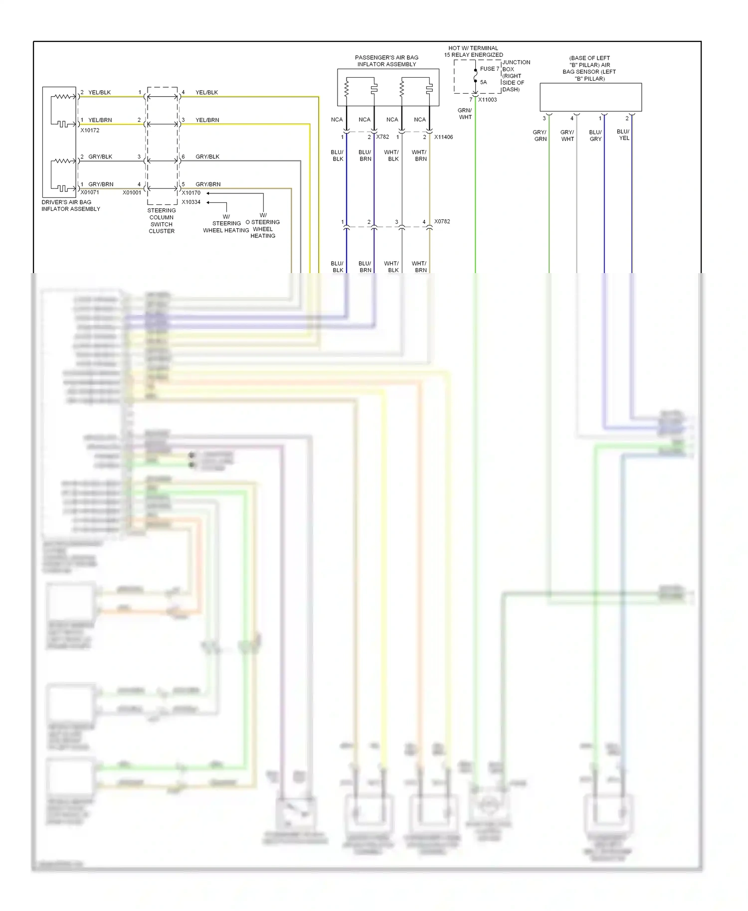 Wiring diagram blu/yel for BMW Z4 E89 (2009-2013) (13 of 15)